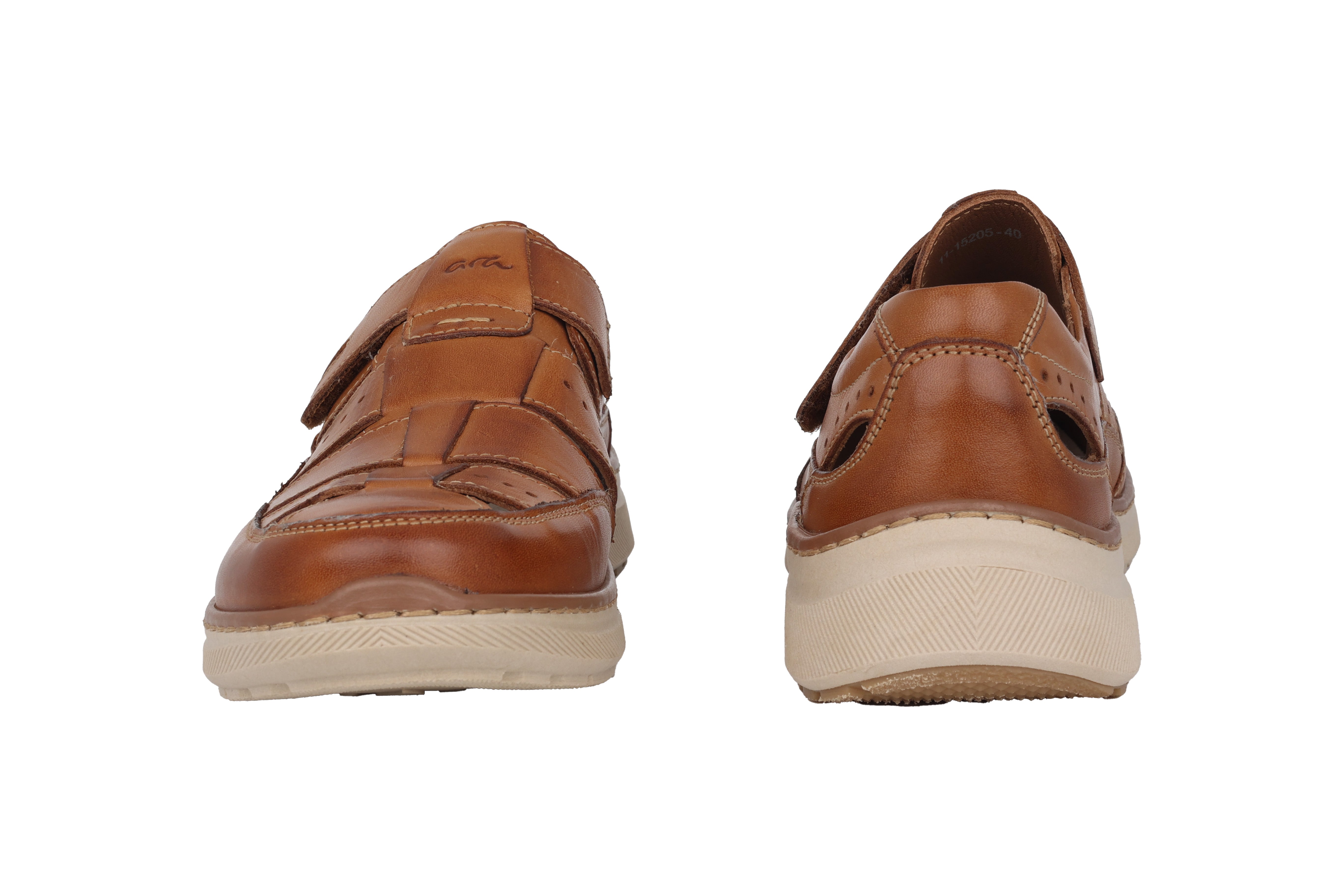 Sandale coupe large (H) pour hommes 'Pedro' - Marron