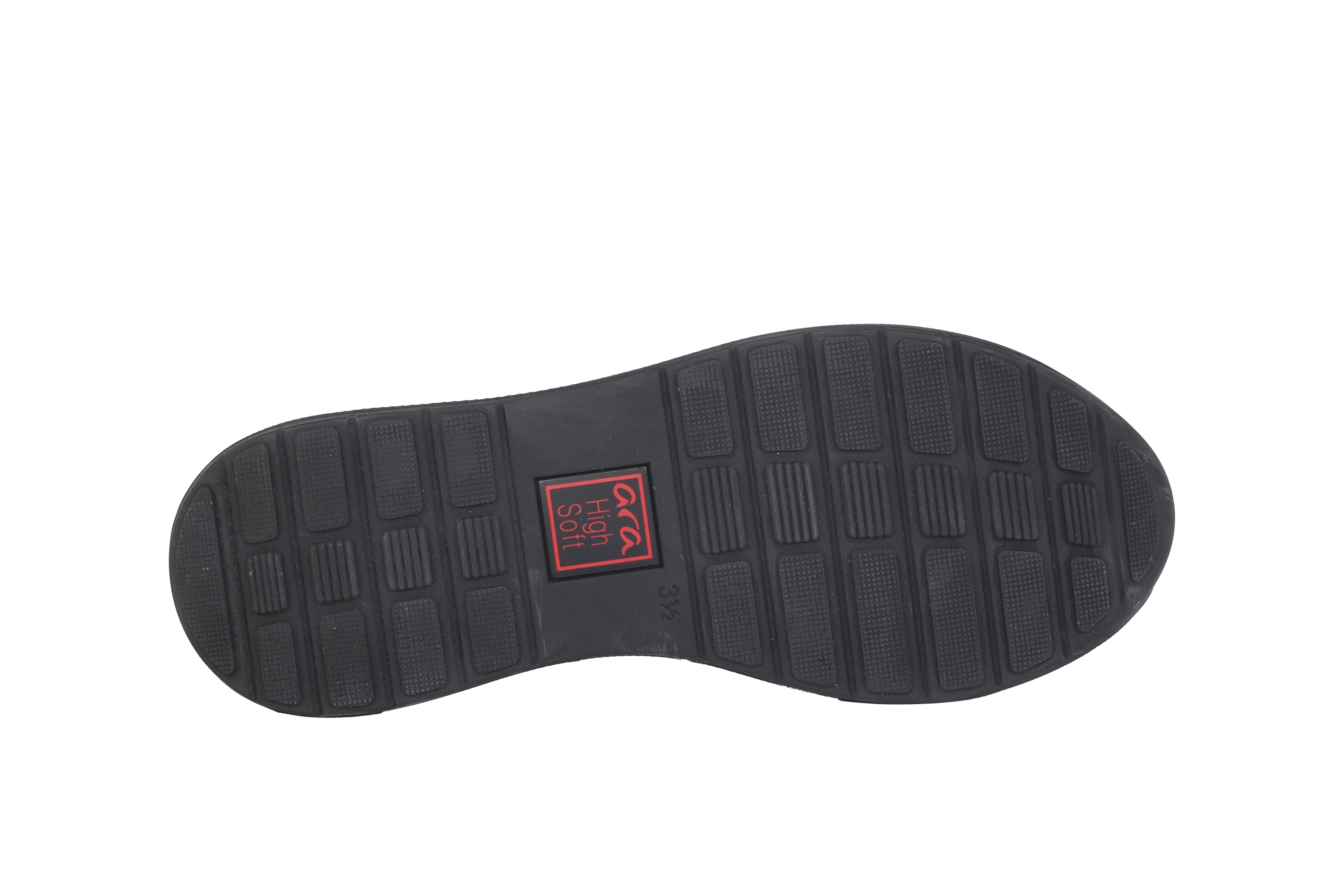 Baskets à lacets coupe large (H) pour femme 'Osaka' - noir