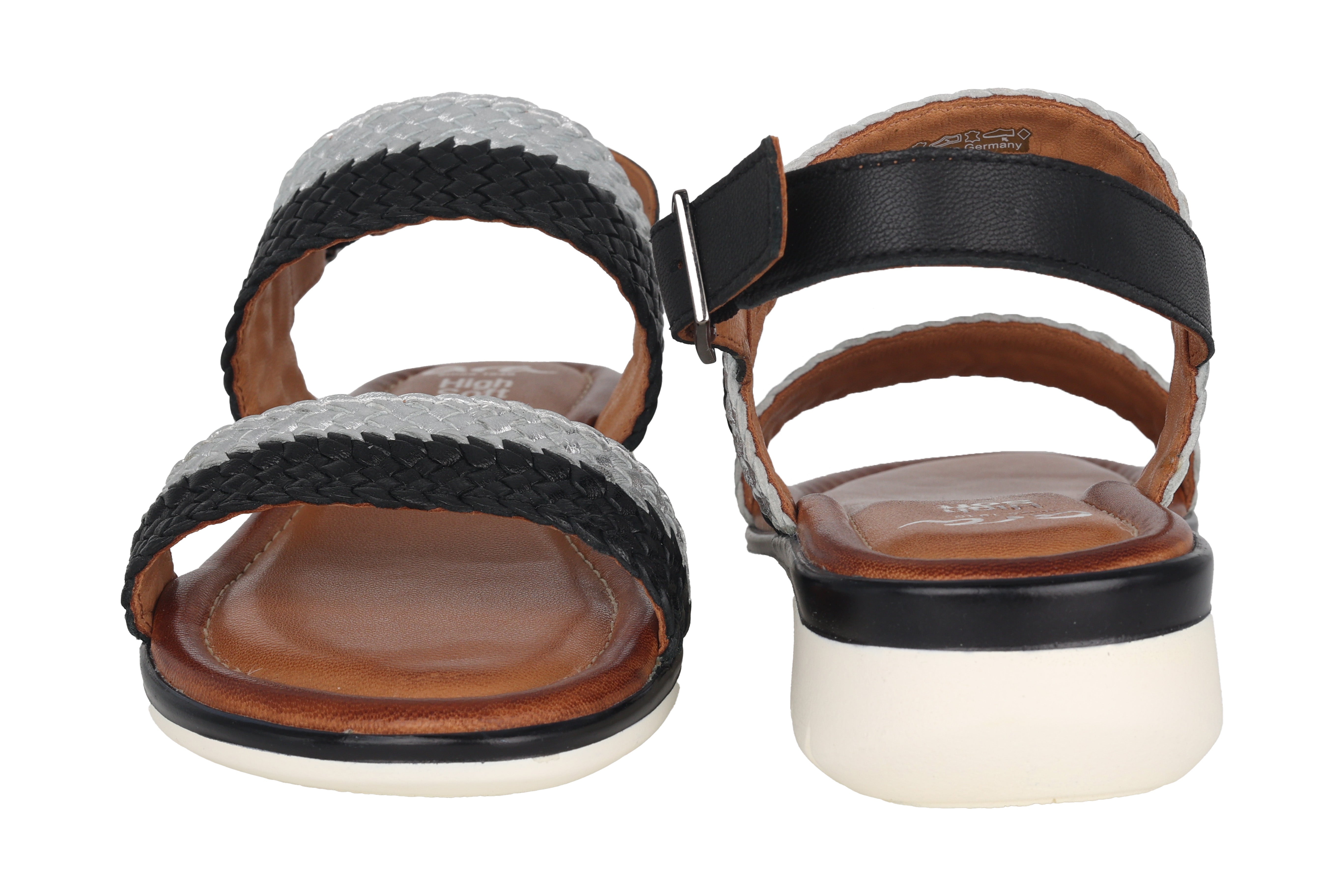 Sandale pour femme 'Kreta-S' - noir/blanc