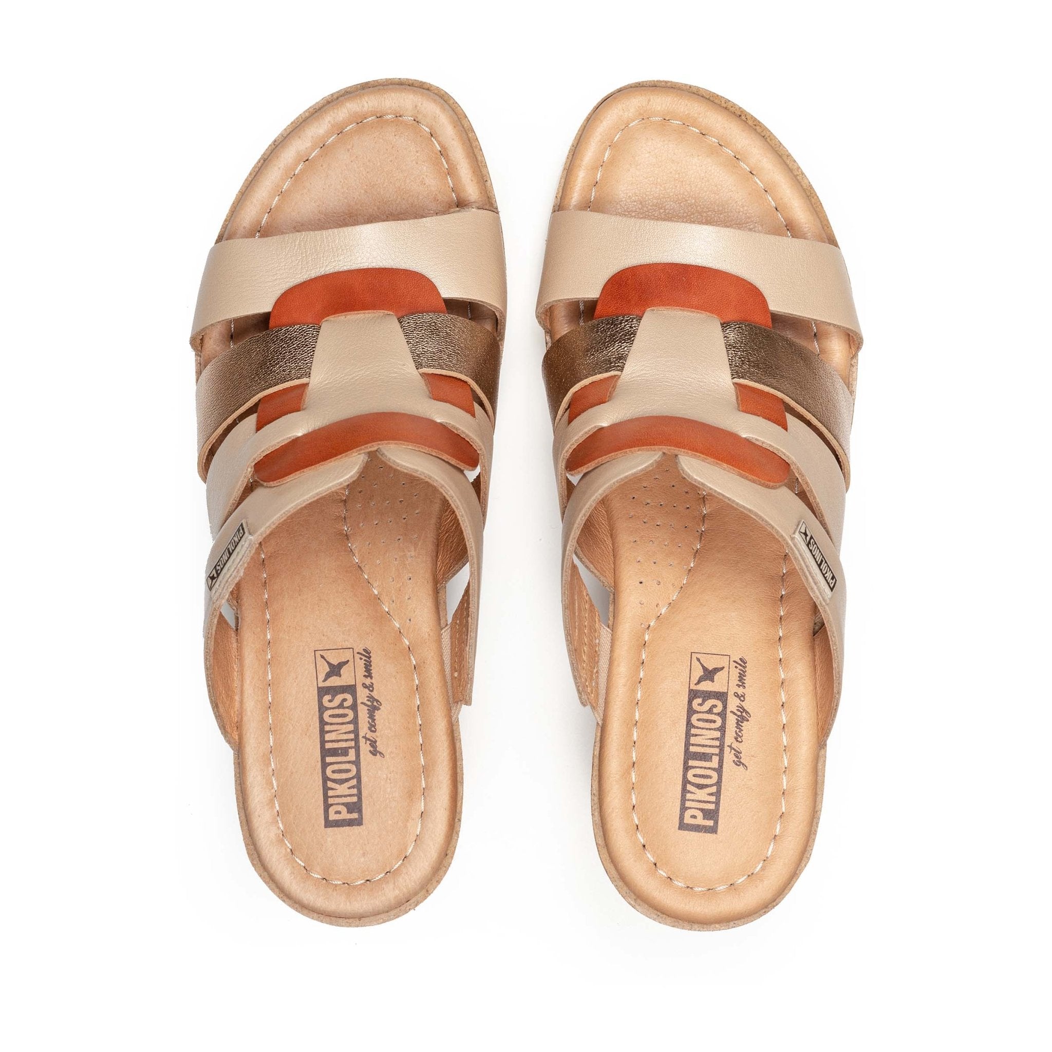 'Arenales' women's slide sandal - beige mix - Chaplinshoes'Arenales' women's slide sandal - beige mixPikolinos