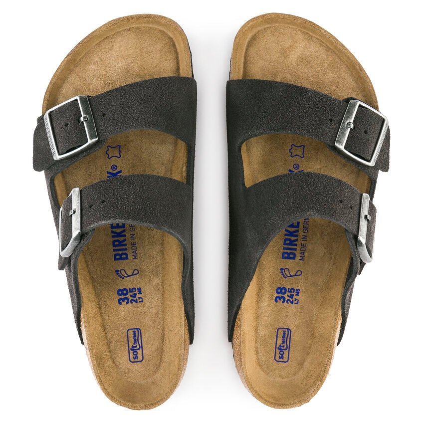 'Arizona BS' men's slide sandal - dark grey - Chaplinshoes'Arizona BS' men's slide sandal - dark greyBirkenstock