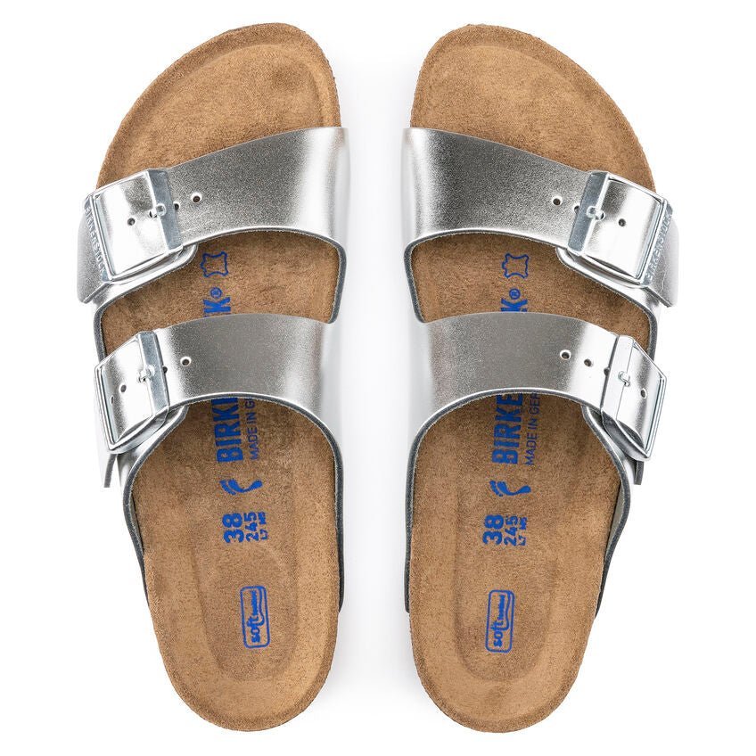 'Arizona BS' women's slide sandal - silver - Chaplinshoes'Arizona BS' women's slide sandal - silverBirkenstock