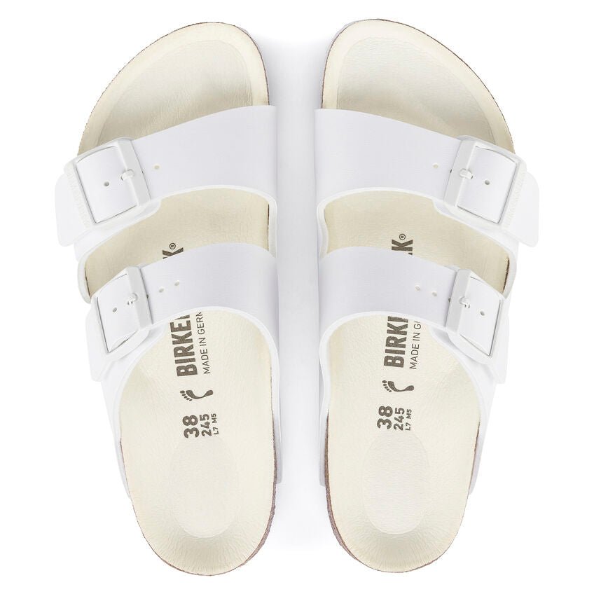'Arizona BS' women's slide sandal - white - Chaplinshoes'Arizona BS' women's slide sandal - whiteBirkenstock