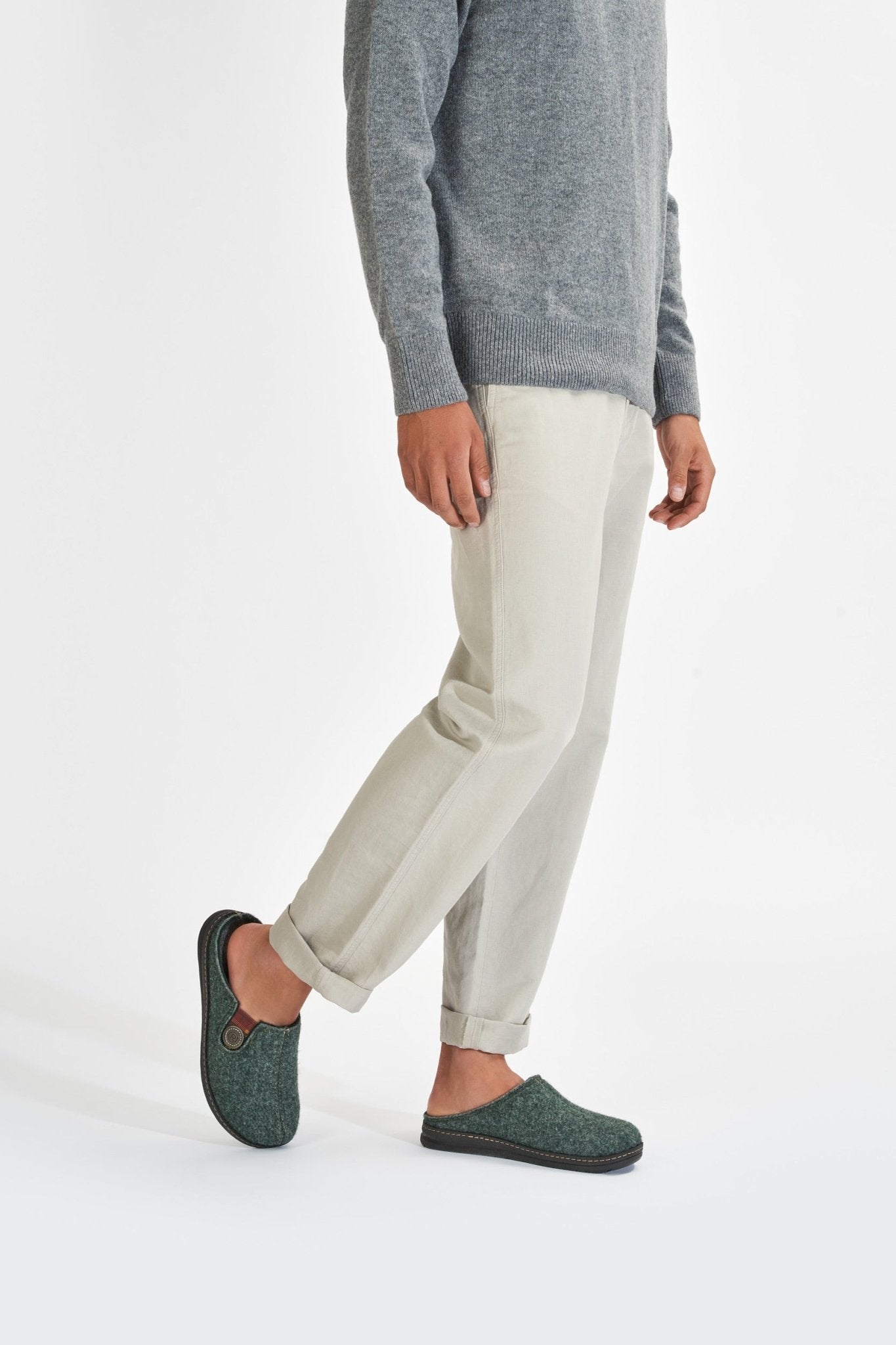 'Asiago' heren huisslippers - groen - Chaplinshoes'Asiago' heren huisslippers - groenRohde