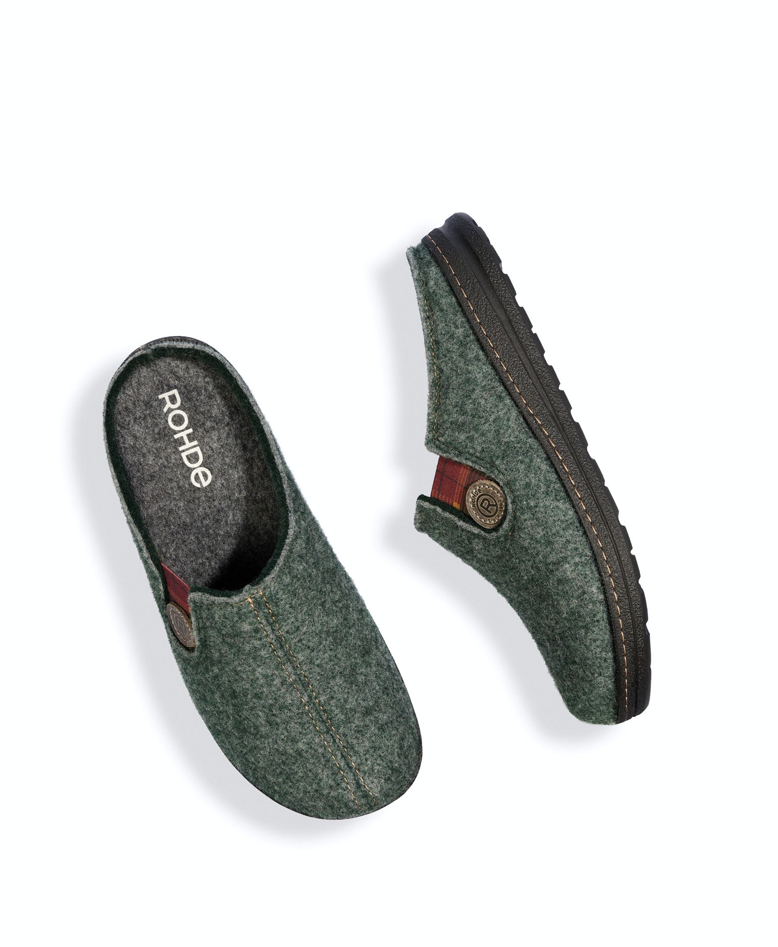 'Asiago' heren huisslippers - groen - Chaplinshoes'Asiago' heren huisslippers - groenRohde