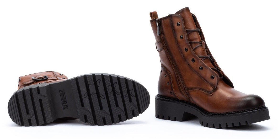 'Aviles' women's lace - zip boot - Brown cuero - Chaplinshoes'Aviles' women's lace - zip boot - Brown cueroPikolinos