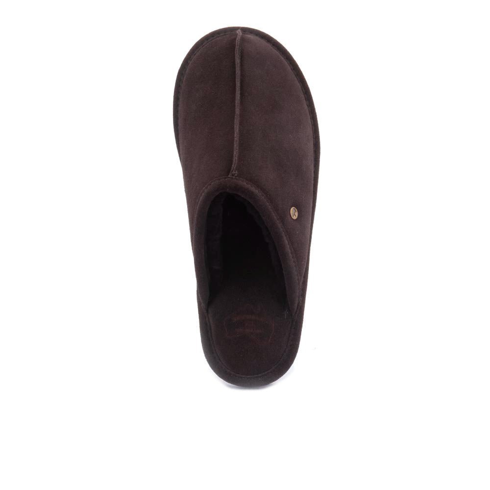 'Barron' men's home slipper - Brown - Chaplinshoes'Barron' men's home slipper - BrownWarmbat
