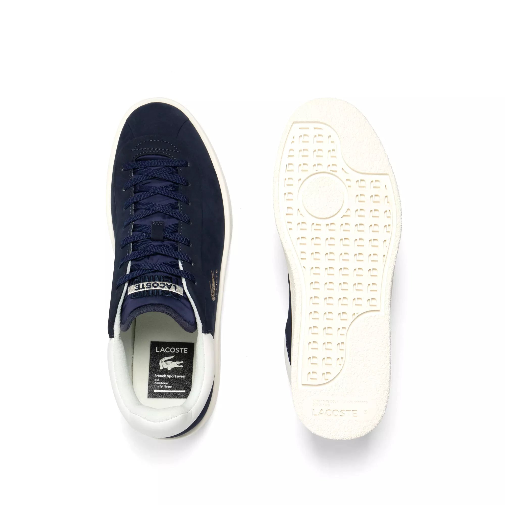 'Baseshot' heren sneaker met veters - blauw - Chaplinshoes'Baseshot' men's lace - up sneaker - blueLacoste