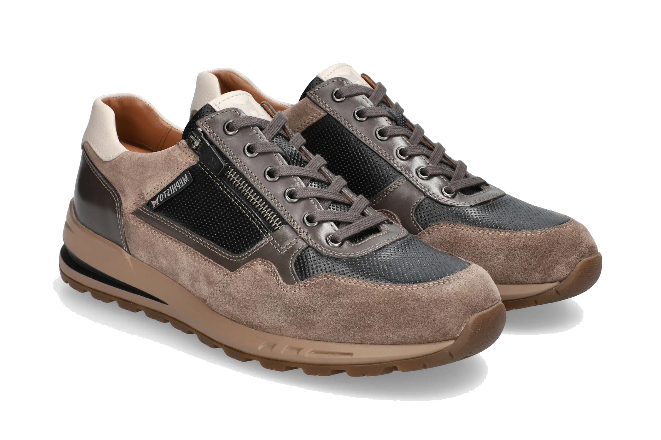 'Bradley' herresko med snøre - beige