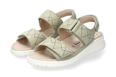 Ergonomische damessandaal 'Britany' met brede pasvorm (H) - groen - ChaplinshoesErgonomische damessandaal 'Britany' met brede pasvorm (H) - groenMephisto