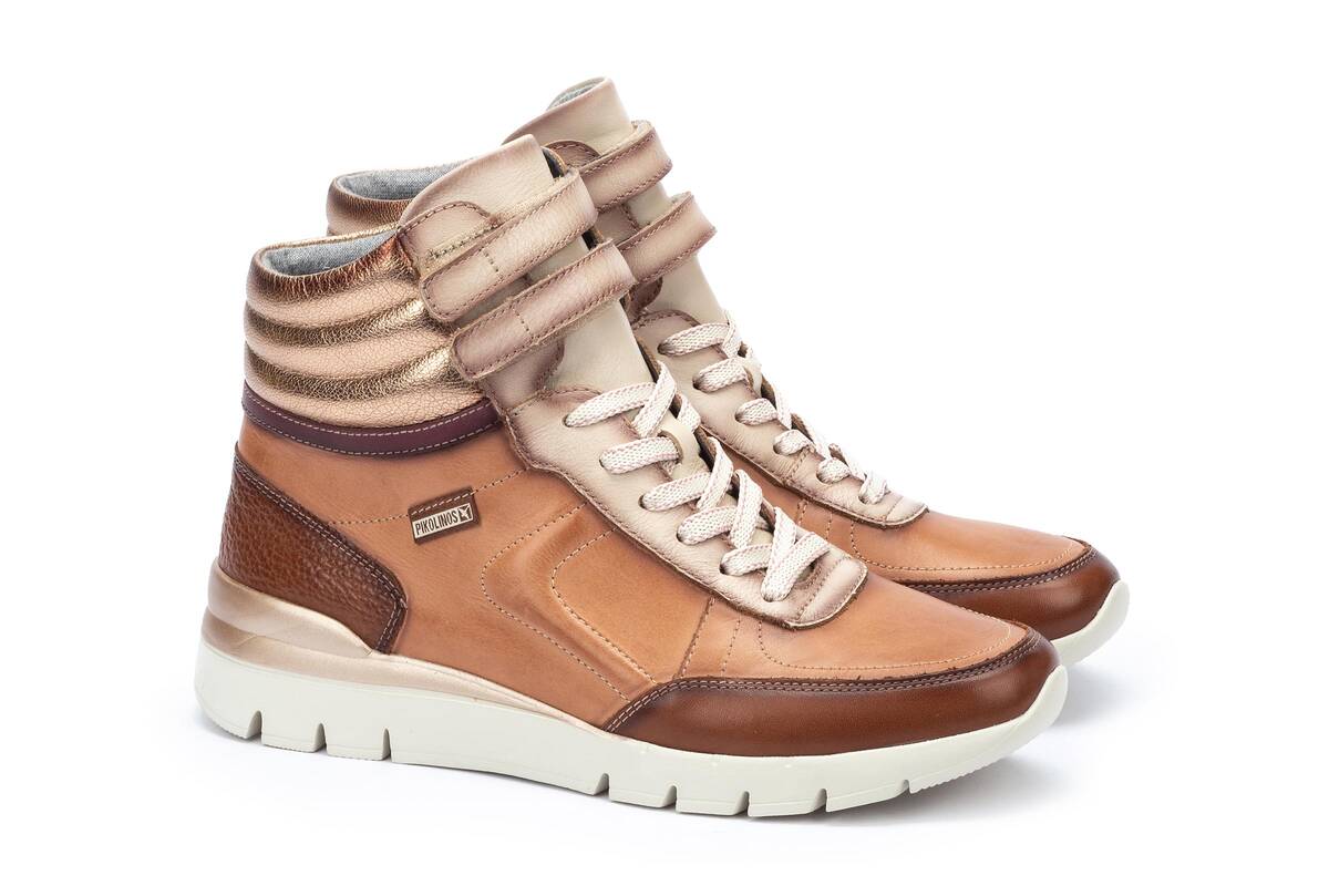 'Cantabria' women's lace - zip boot - Brown - Chaplinshoes'Cantabria' women's lace - zip boot - BrownPikolinos