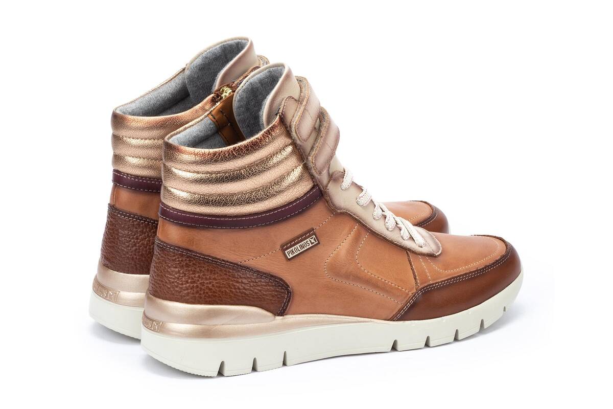 'Cantabria' women's lace - zip boot - Brown - Chaplinshoes'Cantabria' women's lace - zip boot - BrownPikolinos