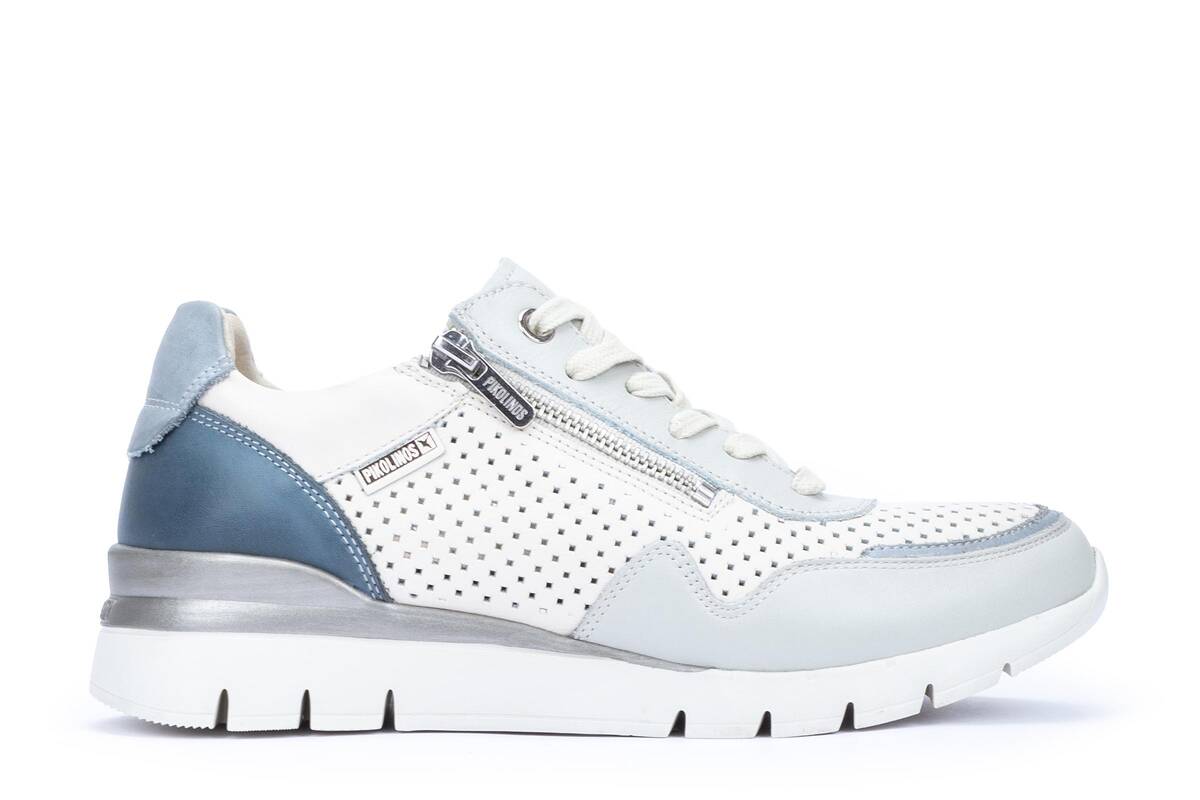 'Cantabria' women's perforated sneaker - White mix - Chaplinshoes'Cantabria' women's perforated sneaker - White mixPikolinos