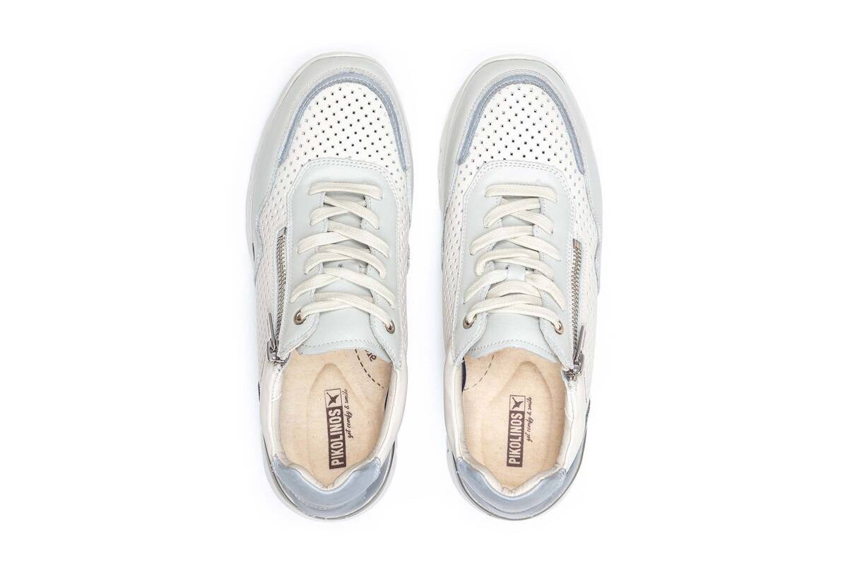 'Cantabria' women's perforated sneaker - White mix - Chaplinshoes'Cantabria' women's perforated sneaker - White mixPikolinos