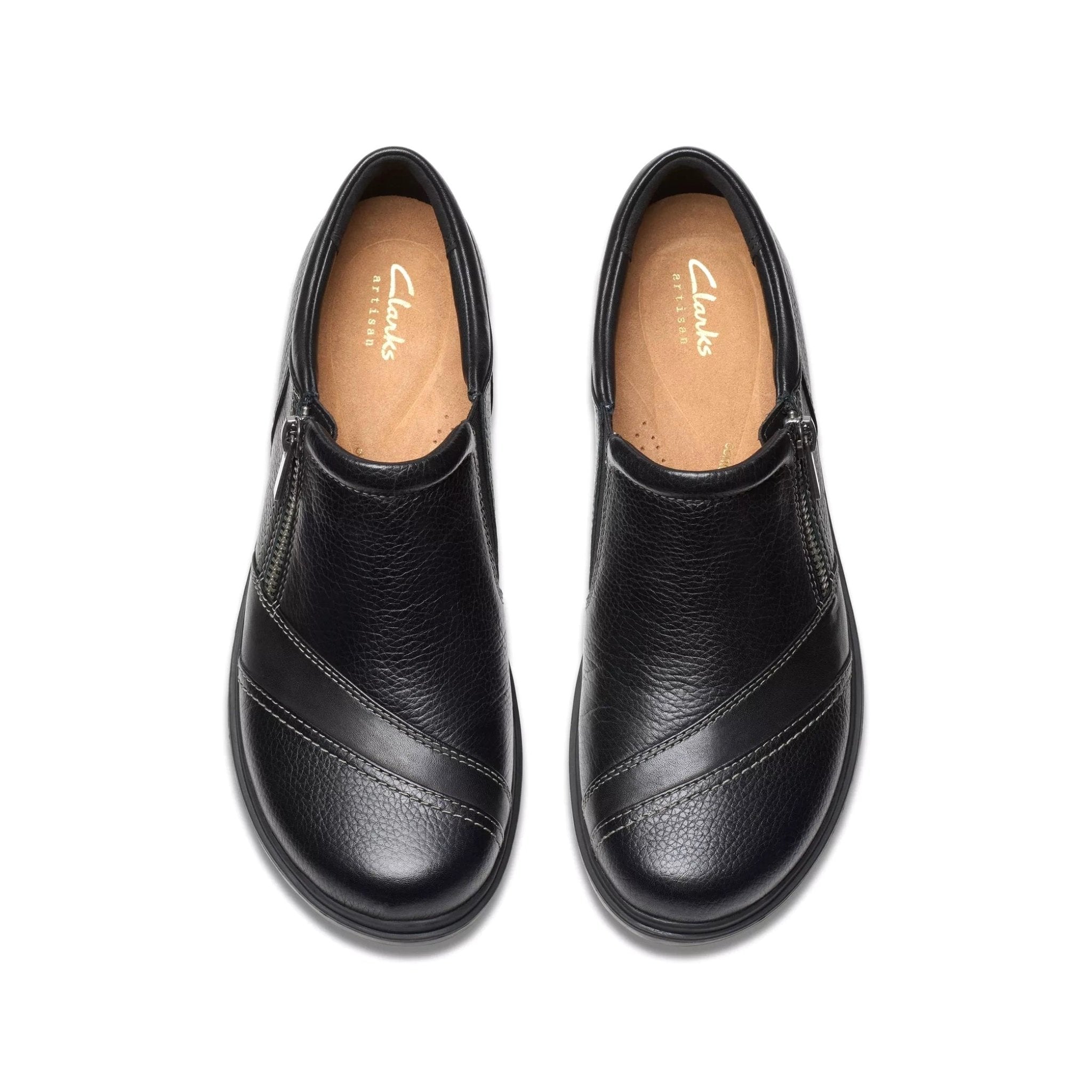 Damesloafer met brede pasvorm 'Certina Pure' - zwart - wijd - Chaplinshoes'Certina Pure' damesloafer met brede pasvorm - zwart - wideClarks