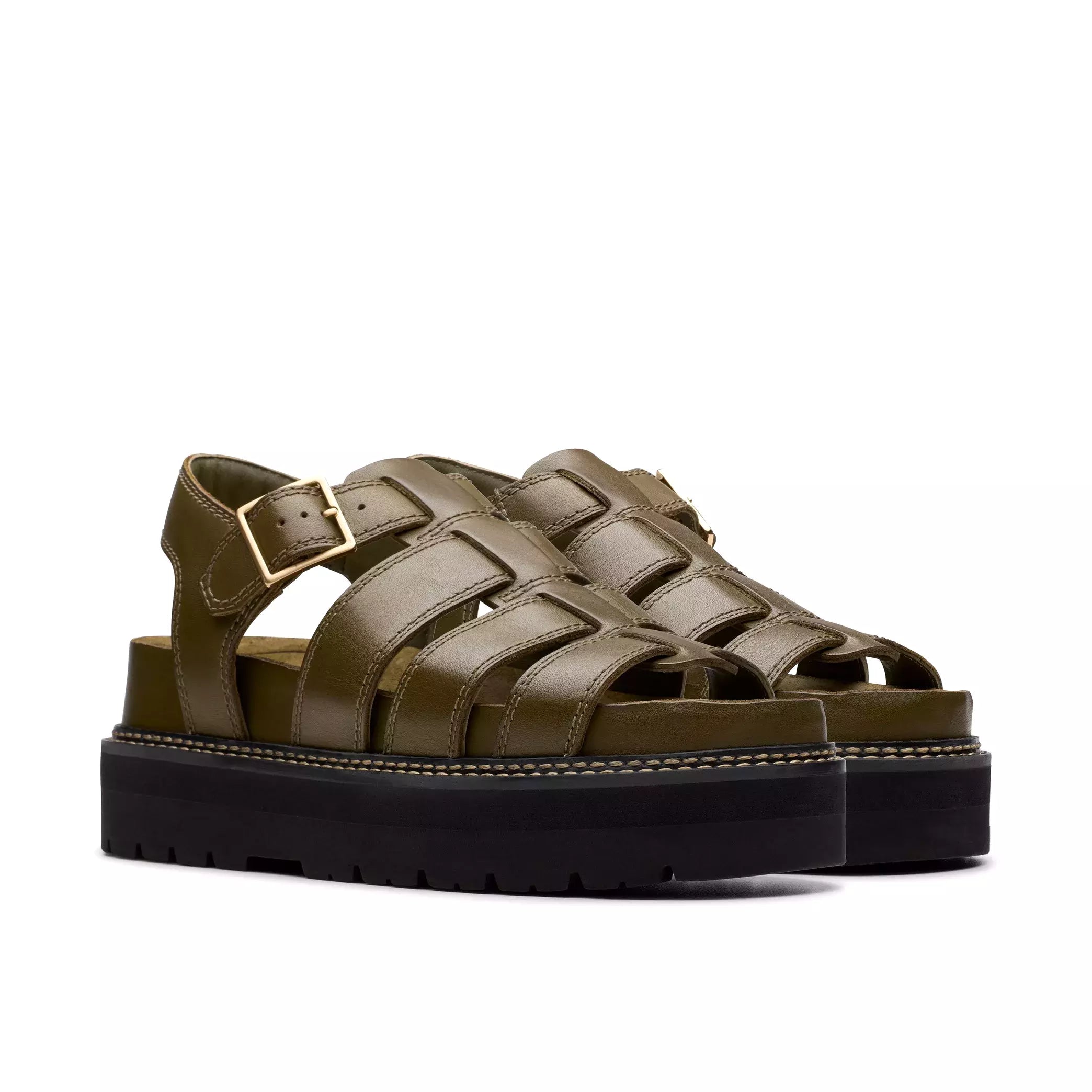 Damessandaal 'Orianna Twist' - groen