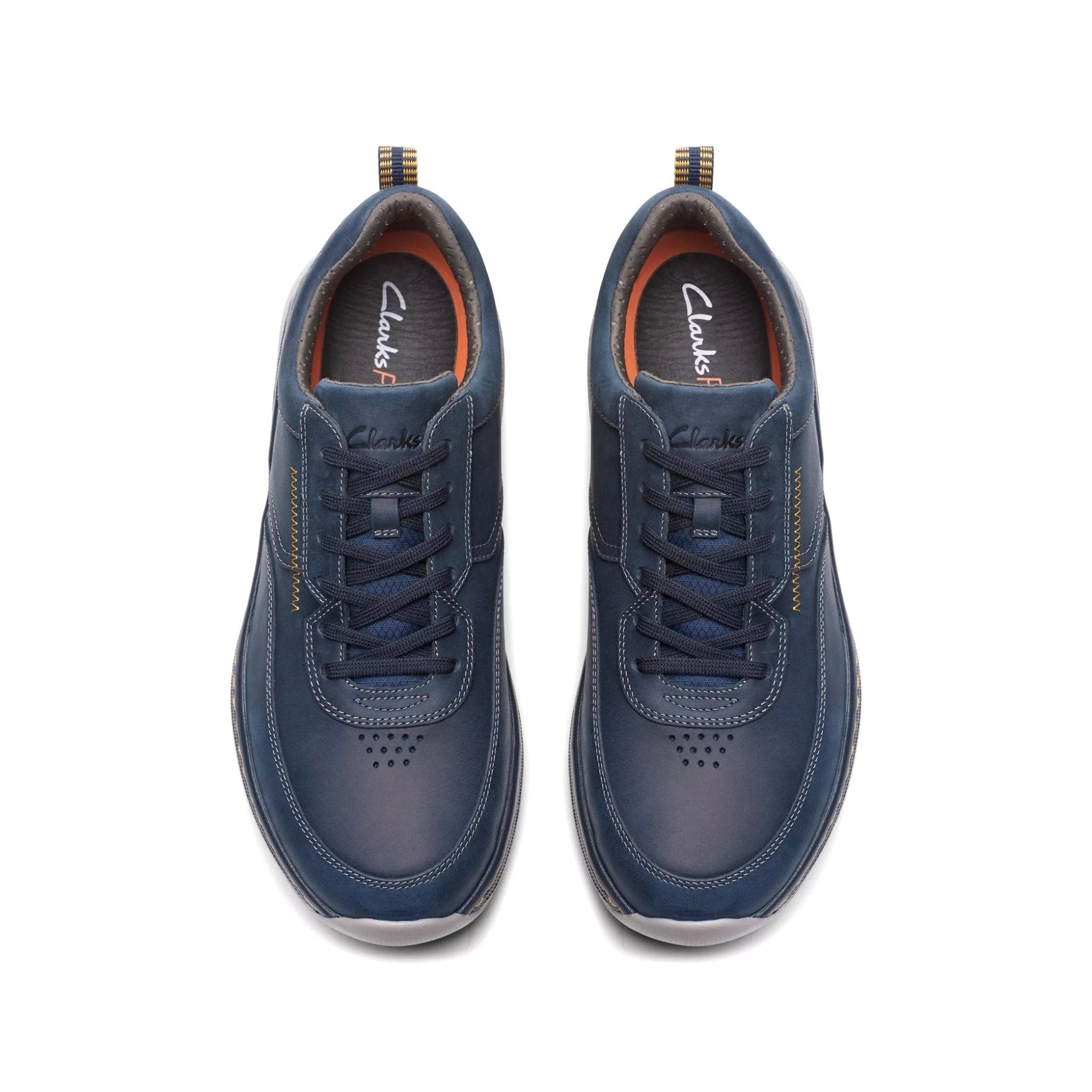 Zapatilla deportiva de corte ancho (H) para hombre 'ClarksPro Lace' - Azul - ChaplinshoesZapatilla de hombre 'ClarksPro Lace' de corte ancho (H) - AzulClarks