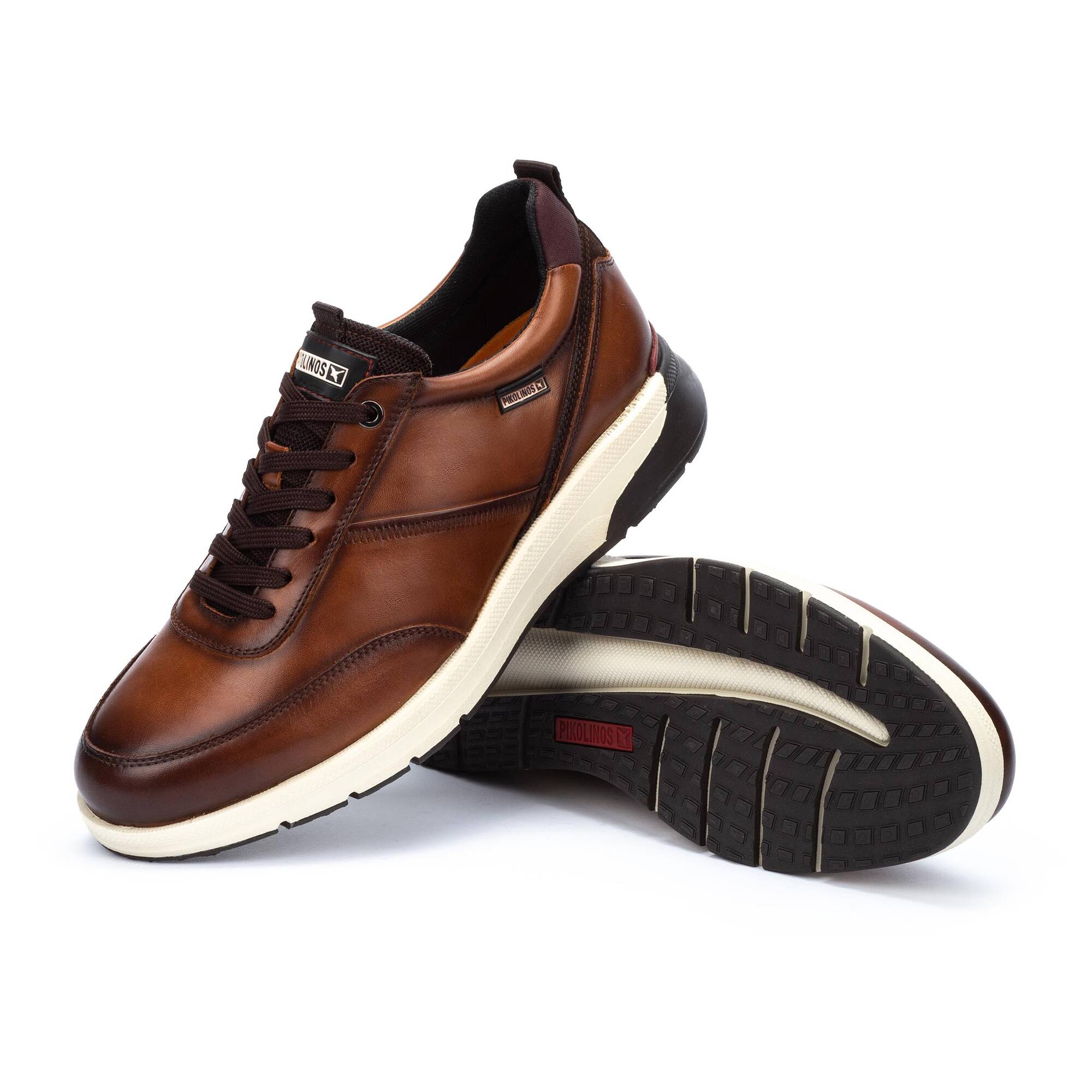 'Cordoba' heren sneaker met veters - Bruine cuero - Chaplinshoes'Cordoba' heren sneaker met veters - Bruine cueroPikolinos
