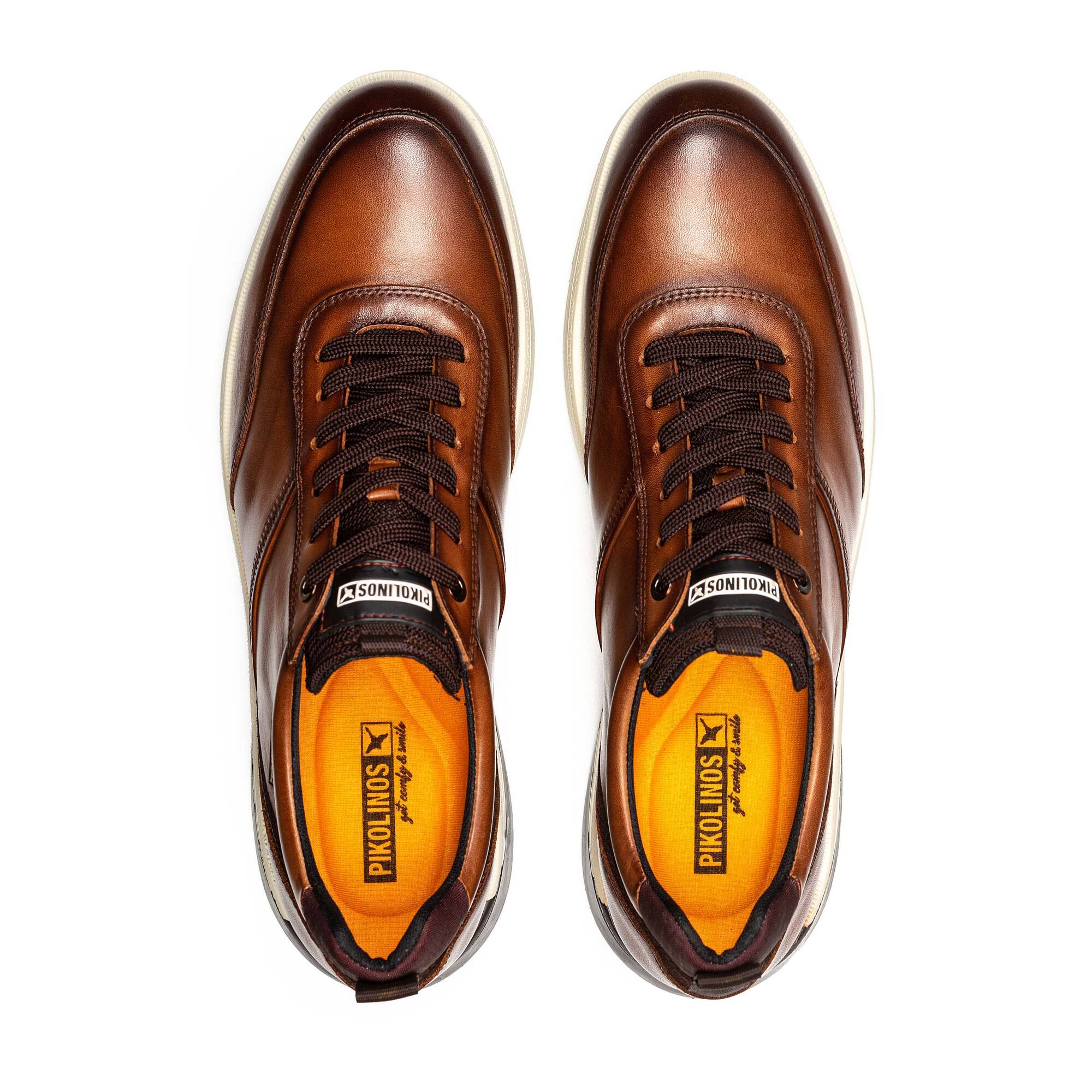 'Cordoba' heren sneaker met veters - Bruine cuero - Chaplinshoes'Cordoba' heren sneaker met veters - Bruine cueroPikolinos