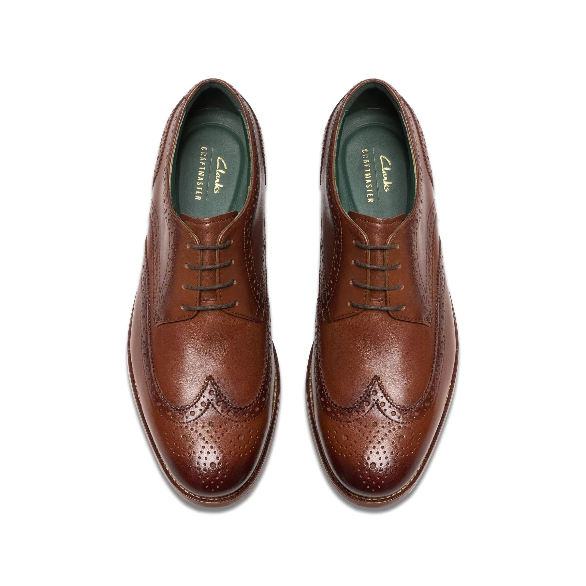 'CraftJames Tip' men's brogue lace - up shoe - Brown - Chaplinshoes'CraftJames Tip' men's brogue lace - up shoe - BrownClarks