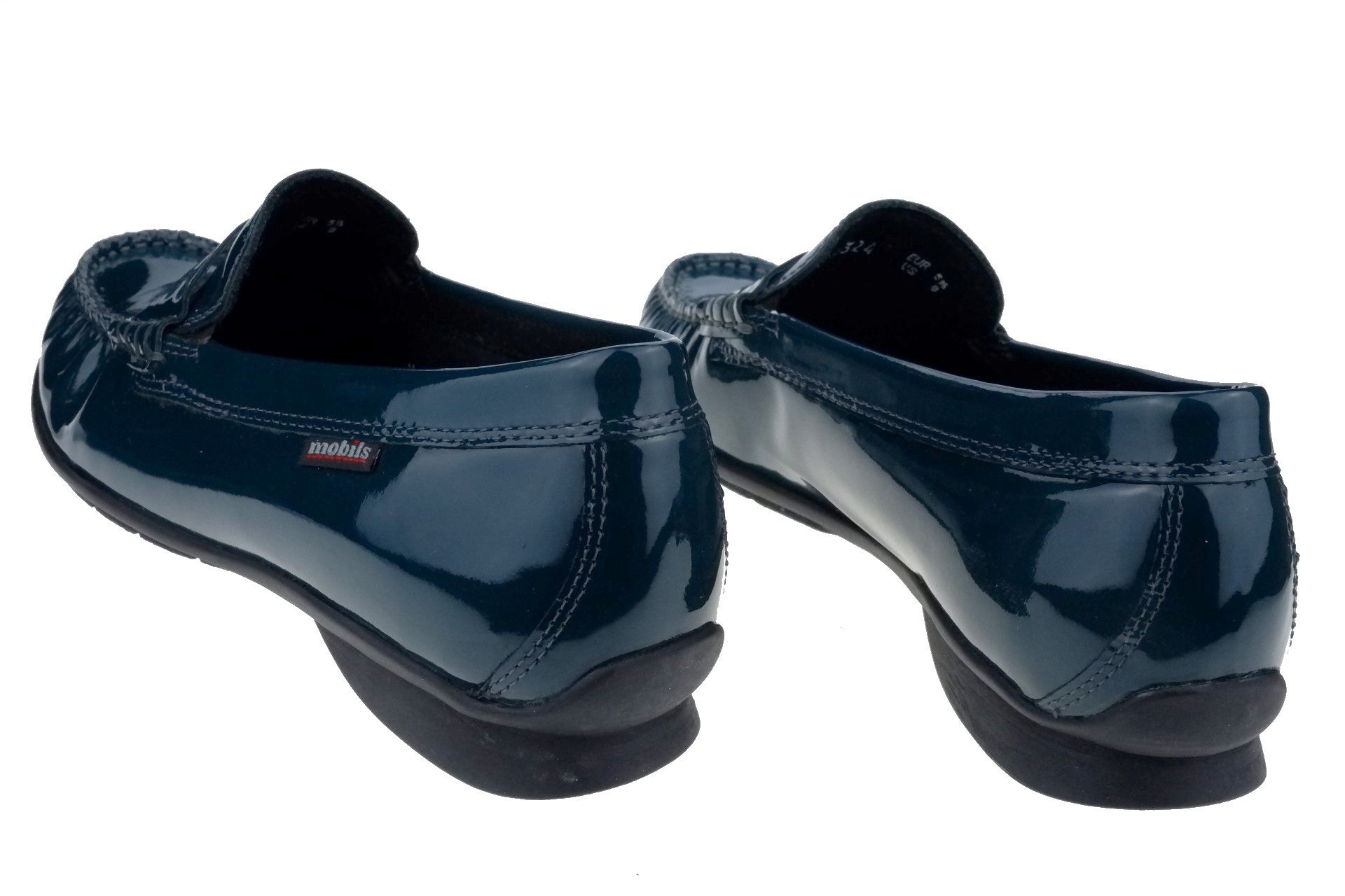 'Crizia' women's ergonimic wide fit (H) moccasin - green patent - Chaplinshoes'Crizia' women's ergonimic wide fit (H) moccasin - green patentMephisto