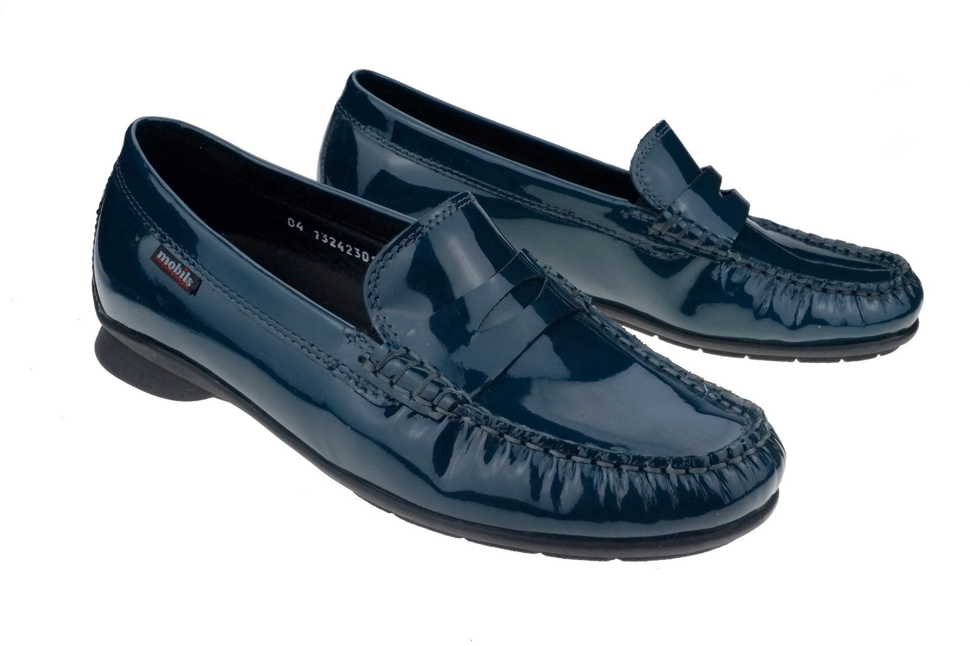 'Crizia' women's ergonimic wide fit (H) moccasin - green patent - Chaplinshoes'Crizia' women's ergonimic wide fit (H) moccasin - green patentMephisto