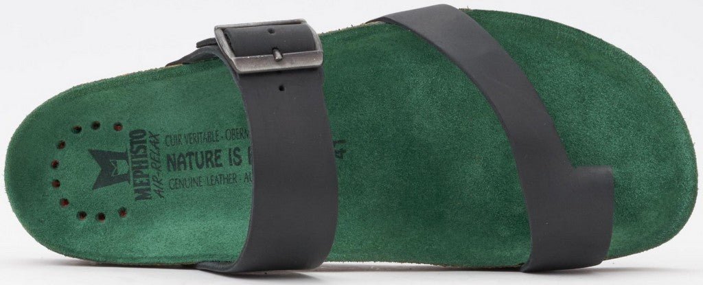 'Douglas' men's wide fit (H) slide sandal - black - Chaplinshoes'Douglas' men's wide fit (H) slide sandal - blackMephisto