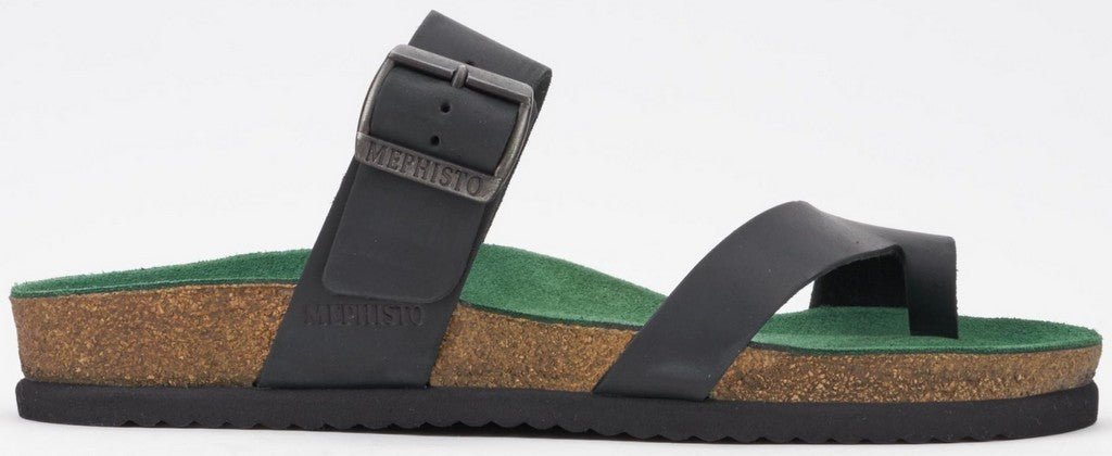 'Douglas' men's wide fit (H) slide sandal - black - Chaplinshoes'Douglas' men's wide fit (H) slide sandal - blackMephisto