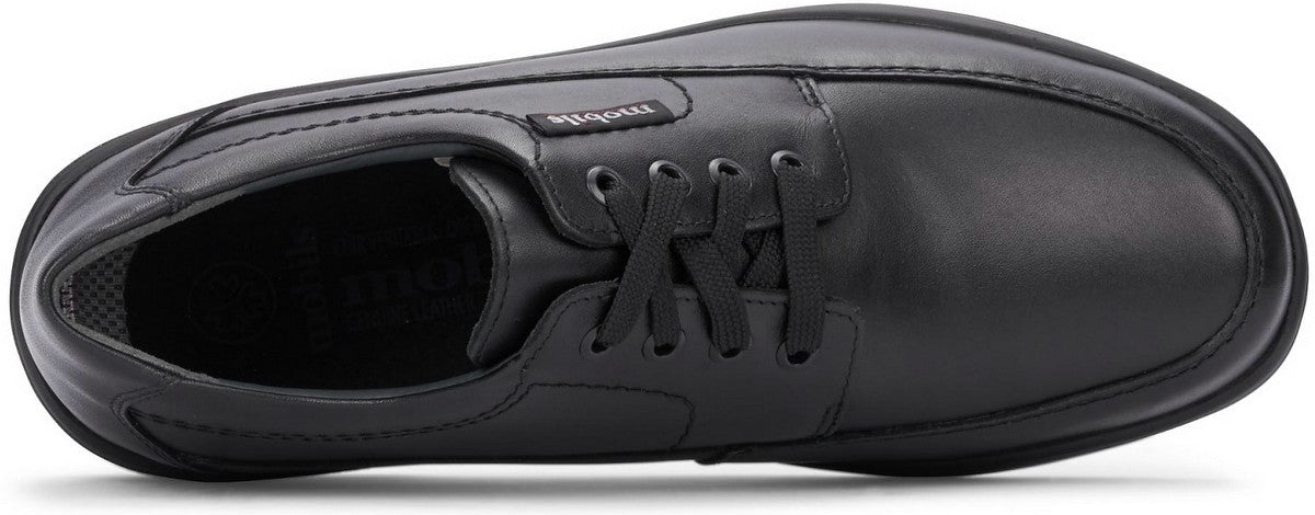 'Ezard' men's ergonomic wide fit (H) lace - up shoe - black - Chaplinshoes'Ezard' men's ergonomic wide fit (H) lace - up shoe - blackMephisto