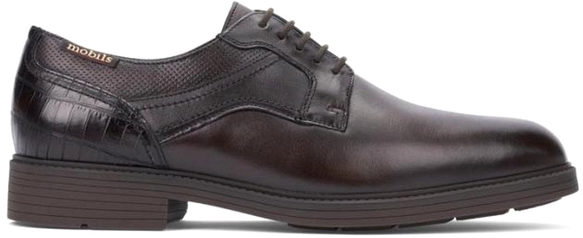'FLAVIEN' men's ergonomic wide fit (H) lace - up shoes - Brown - Chaplinshoes'FLAVIEN' men's ergonomic wide fit (H) lace - up shoes - BrownMephisto