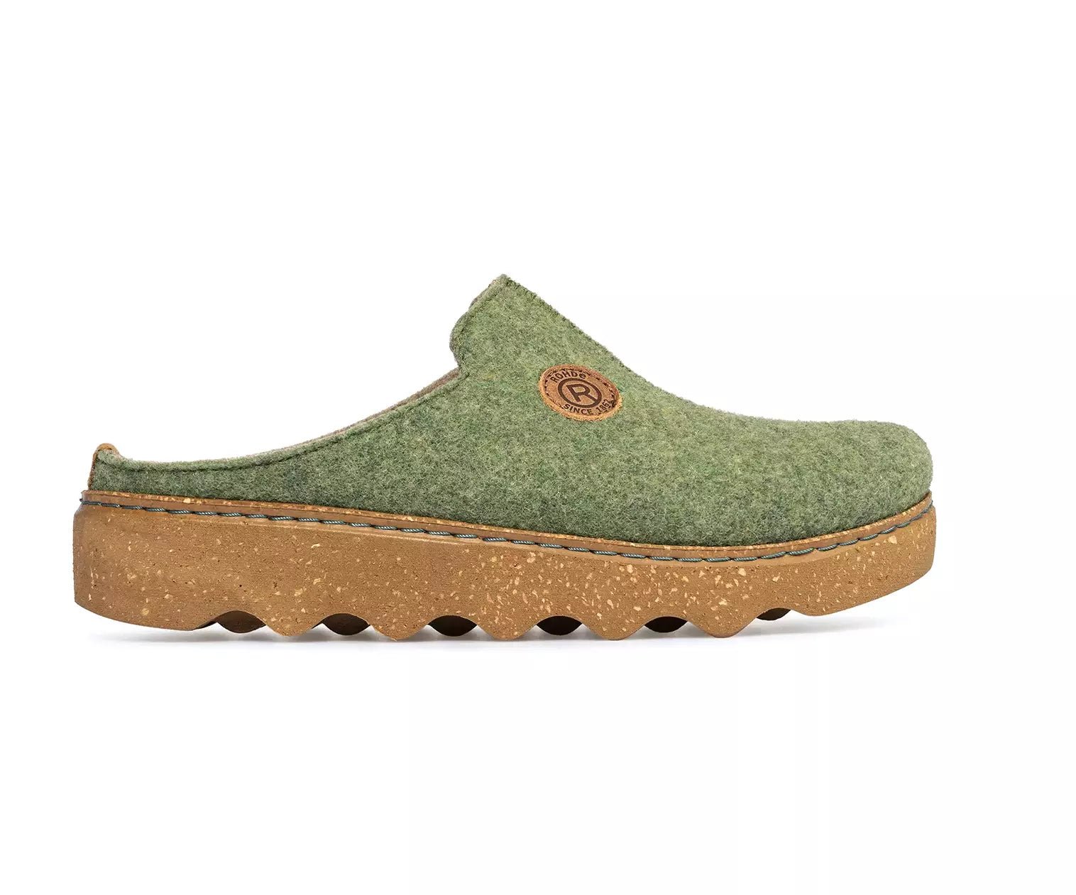 Dames huisslipper 'Foggia - D' - groen - ChaplinshoesDamesslipper 'Foggia - D' - groenRohde