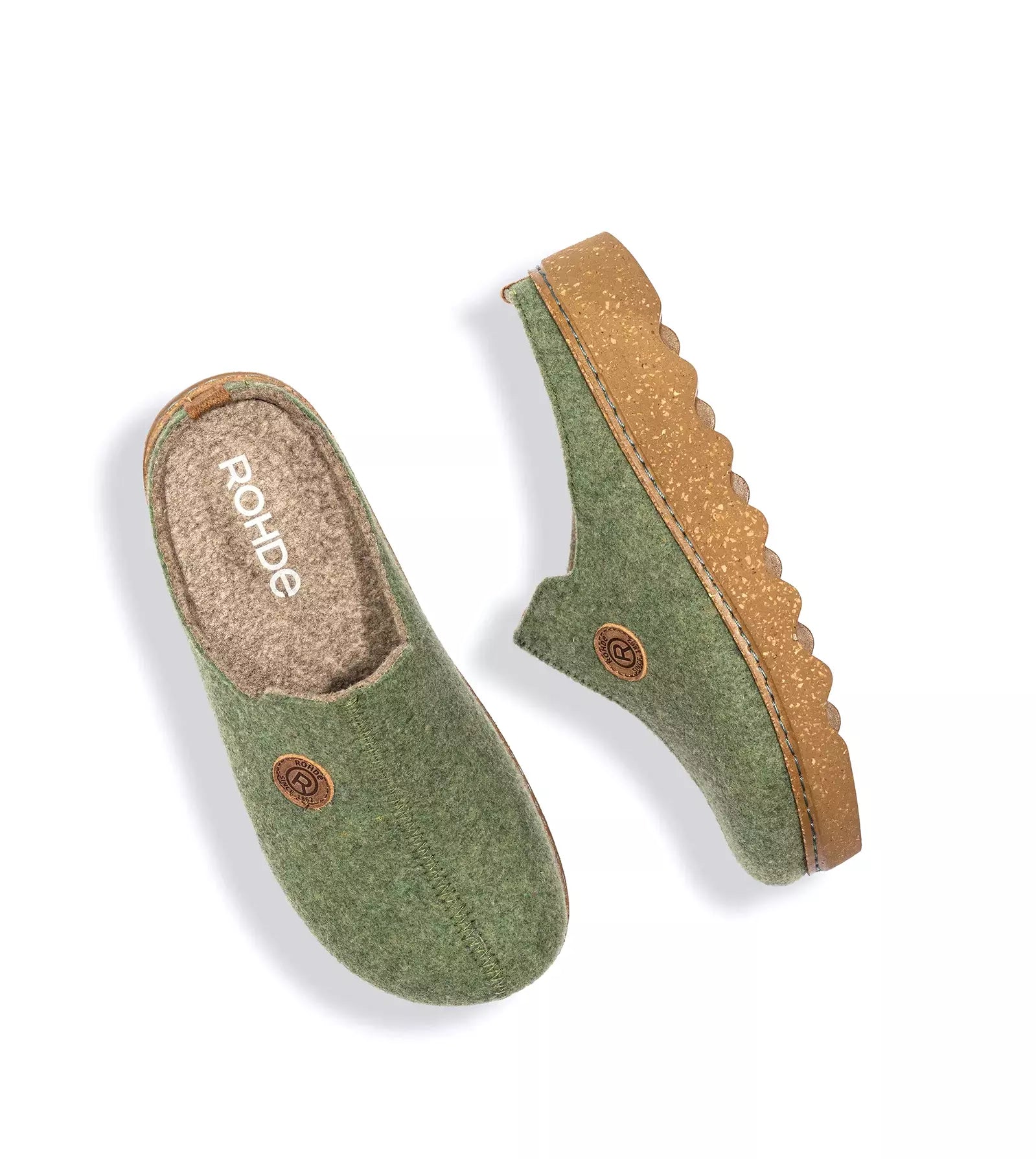 Dames huisslipper 'Foggia - D' - groen - ChaplinshoesDamesslipper 'Foggia - D' - groenRohde