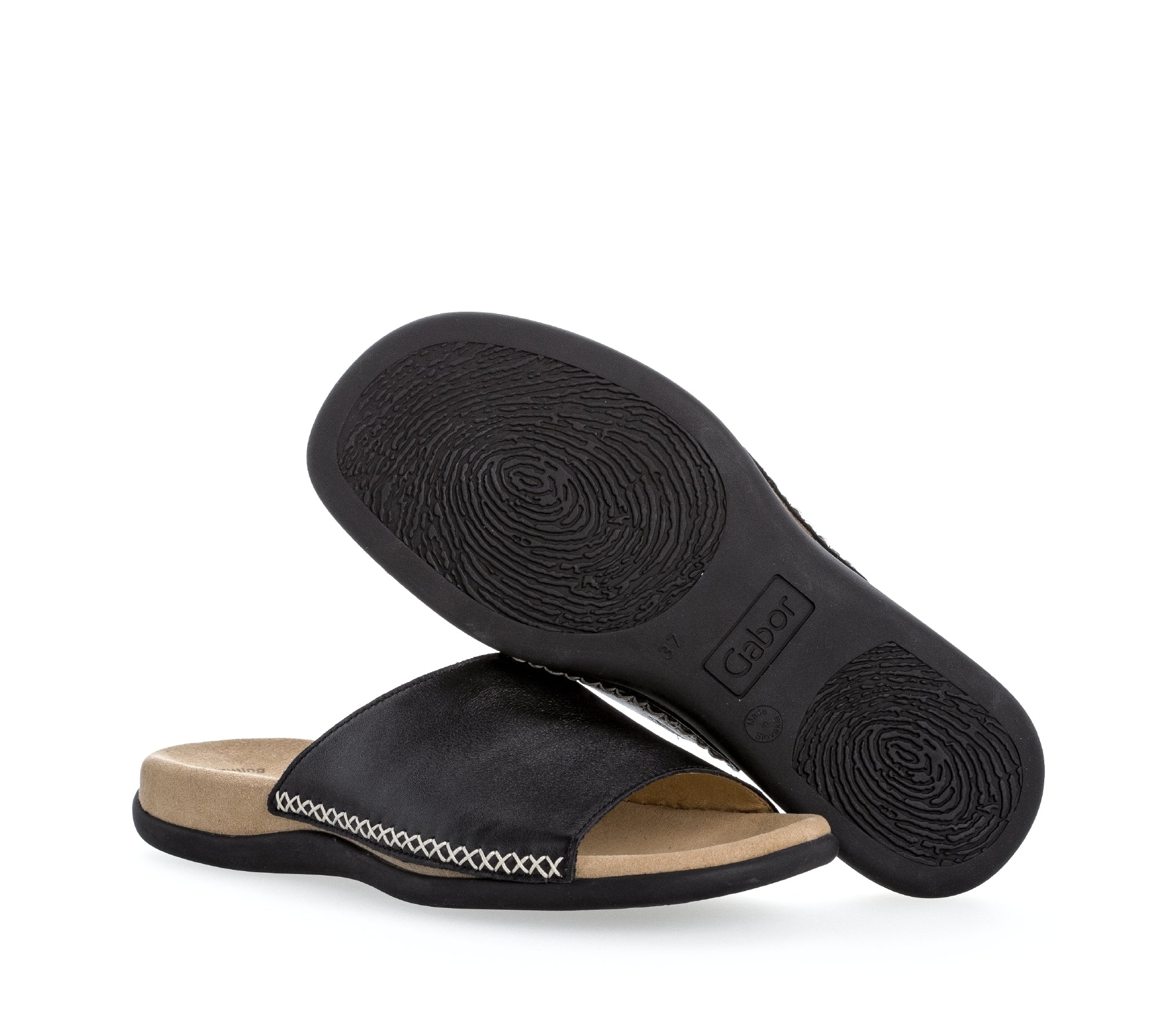 '03.705.27' women's slide sandal - black
