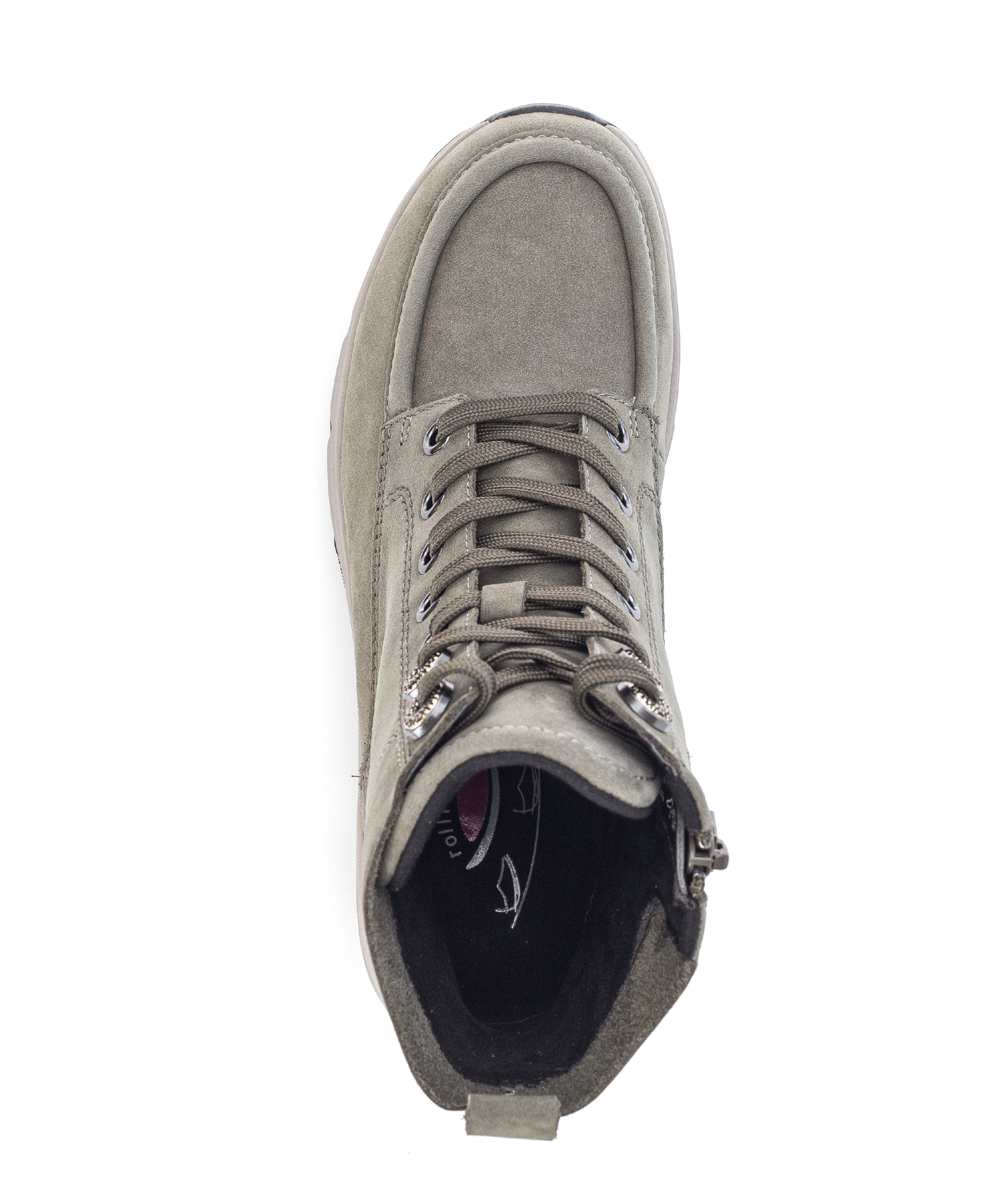 Damen-Walking-Stiefel „56.884.33“ mit Schnürung und Reißverschluss – Grün