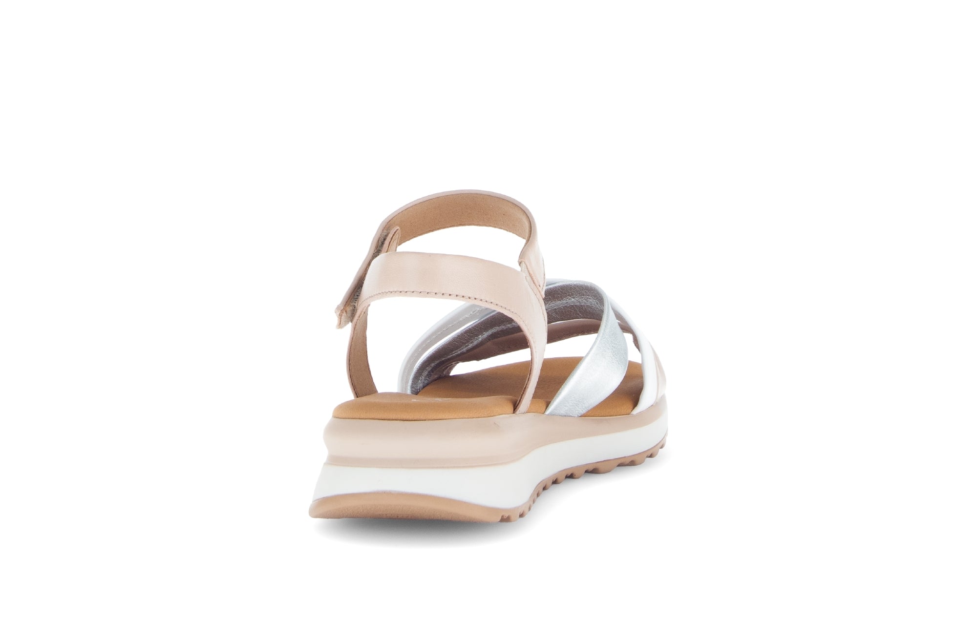 Sandale femme '62.844.20' - mélange blanc beige bleu