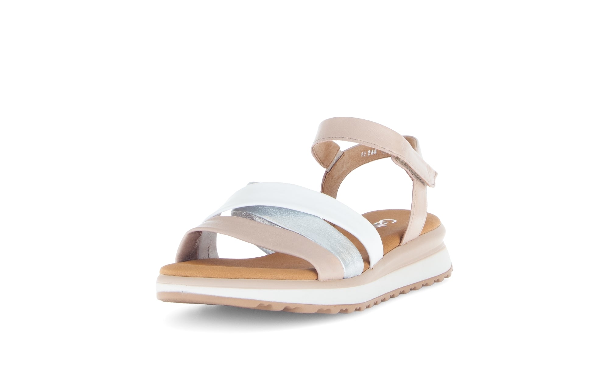 Sandale femme '62.844.20' - mélange blanc beige bleu