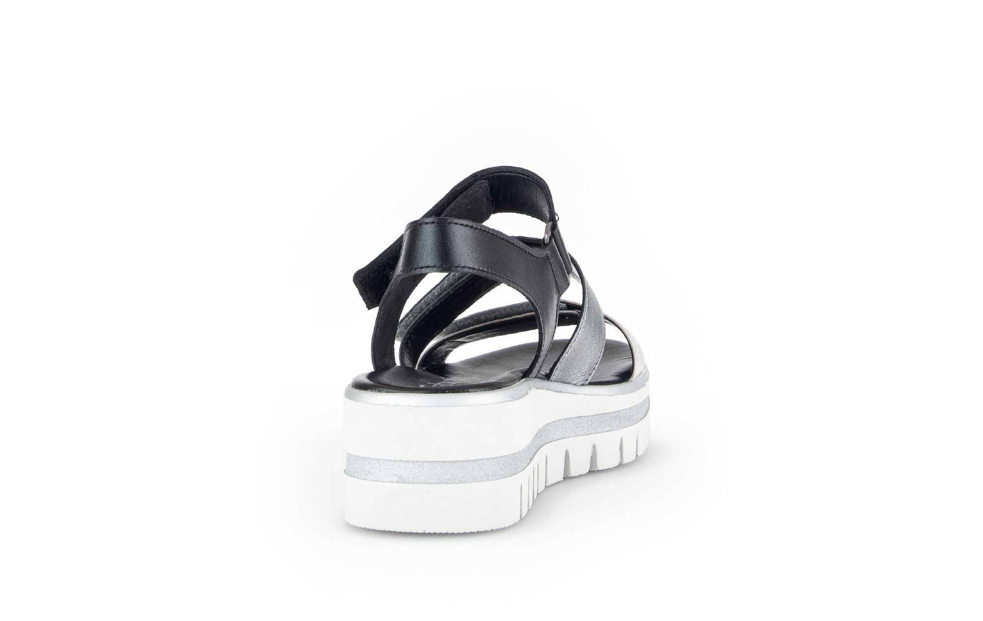 sandalo da donna '64.620.61' - mix nero argento