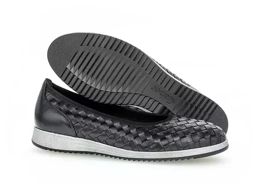 Gabor 64.111.27 Women Ballerina's - Black - ChaplinshoesGabor 64.111.27 Women Ballerina's - BlackGabor