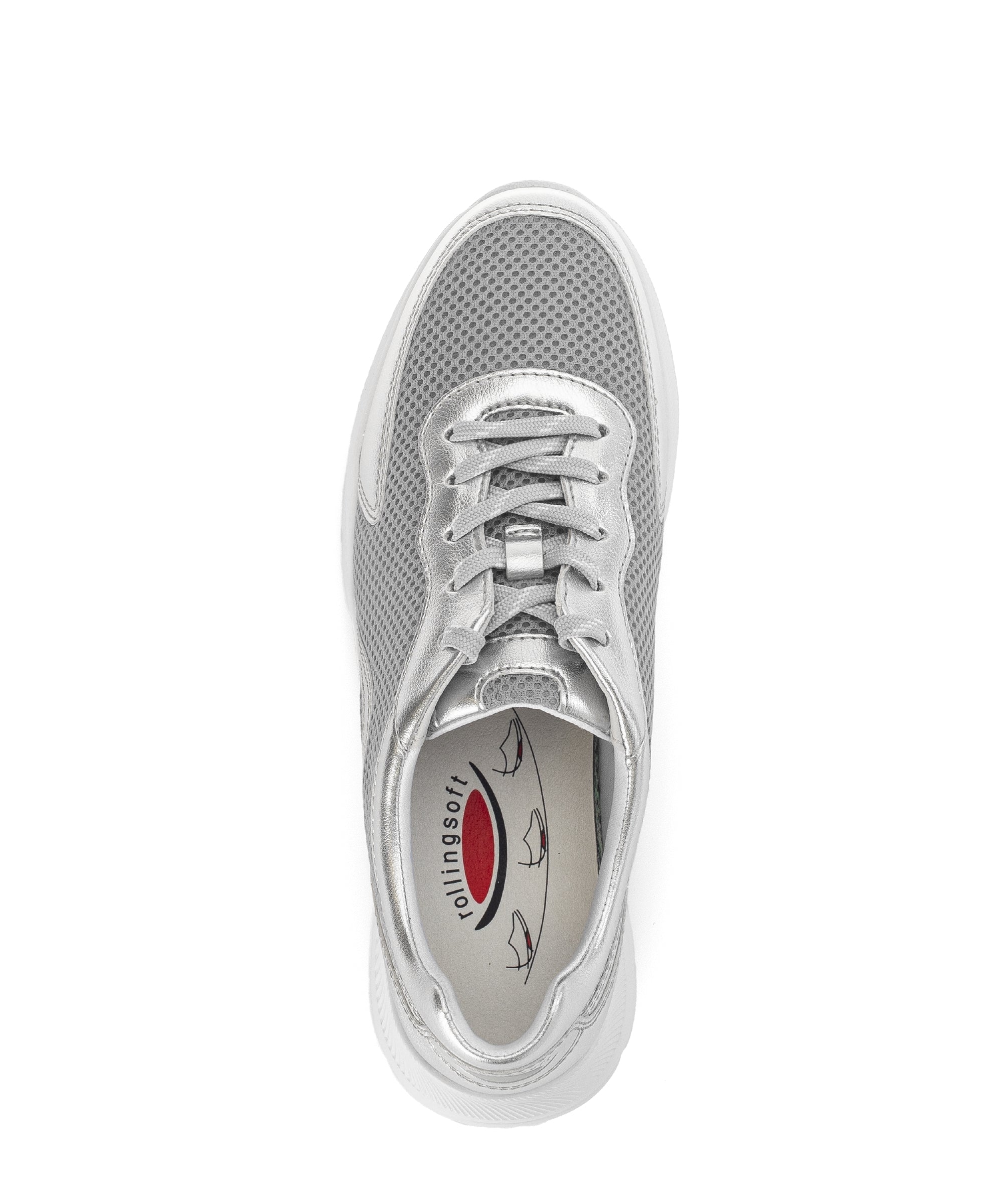 '66.923.19' women's walking rolling sneaker - silver