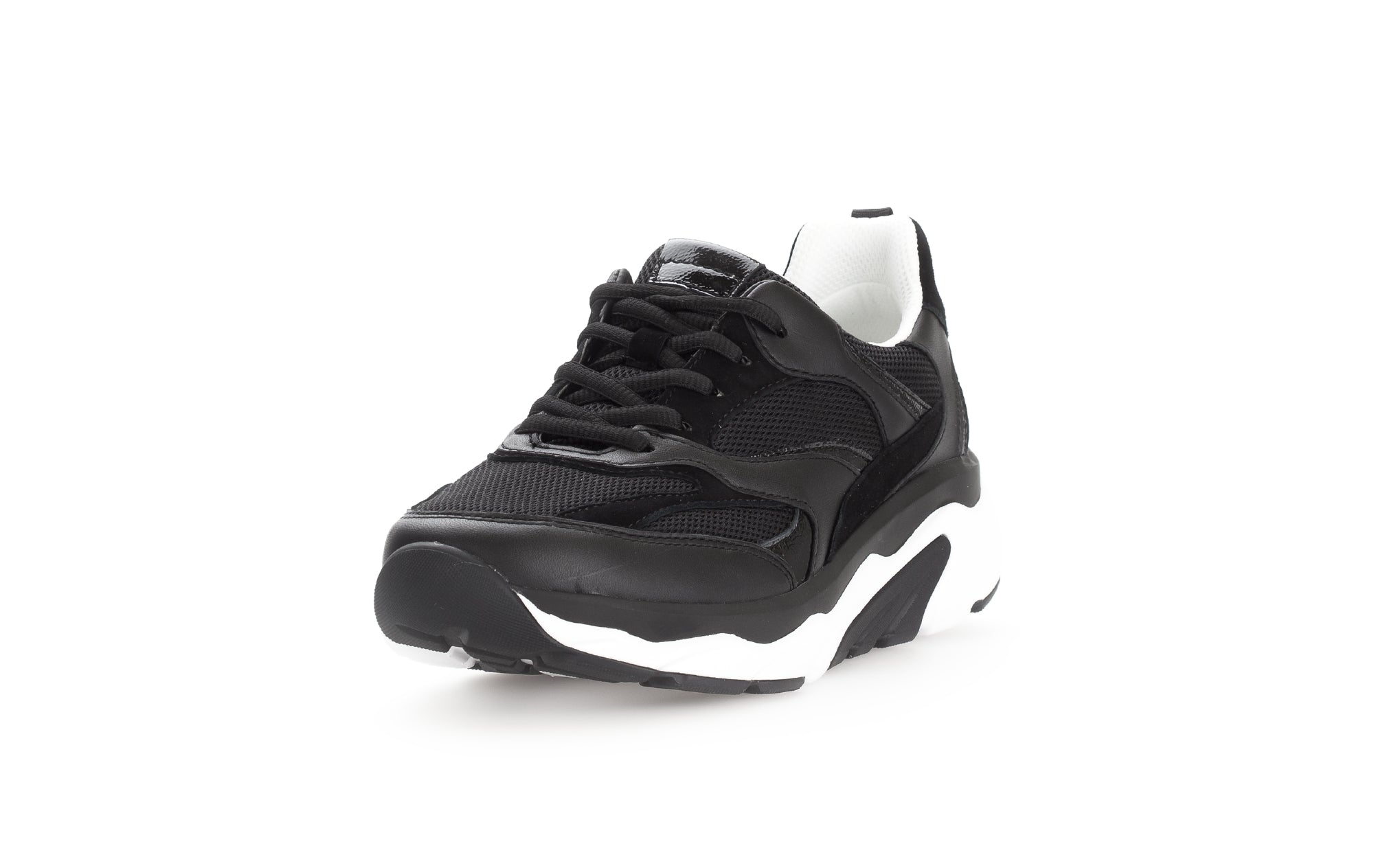 Oprolbare veterschoen dames '66.936.57' - zwart