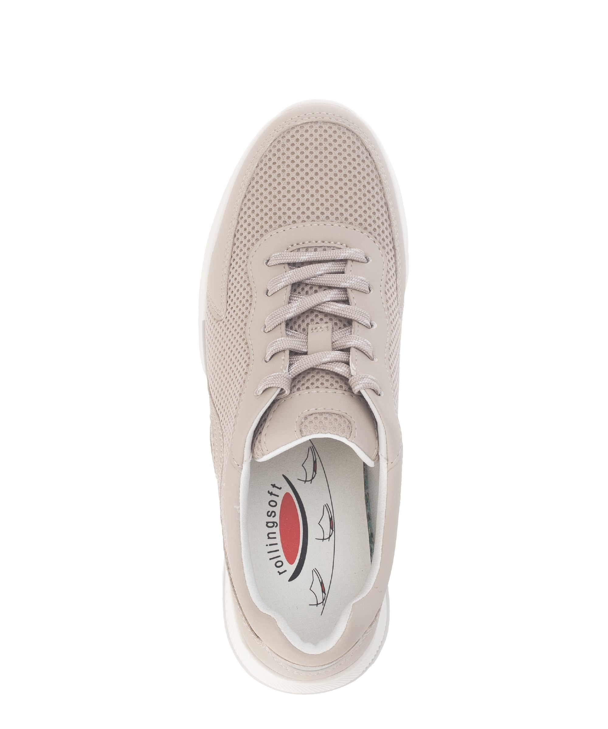 Rollschuh-Schnürsneaker '66.923.13' für Damen – beige
