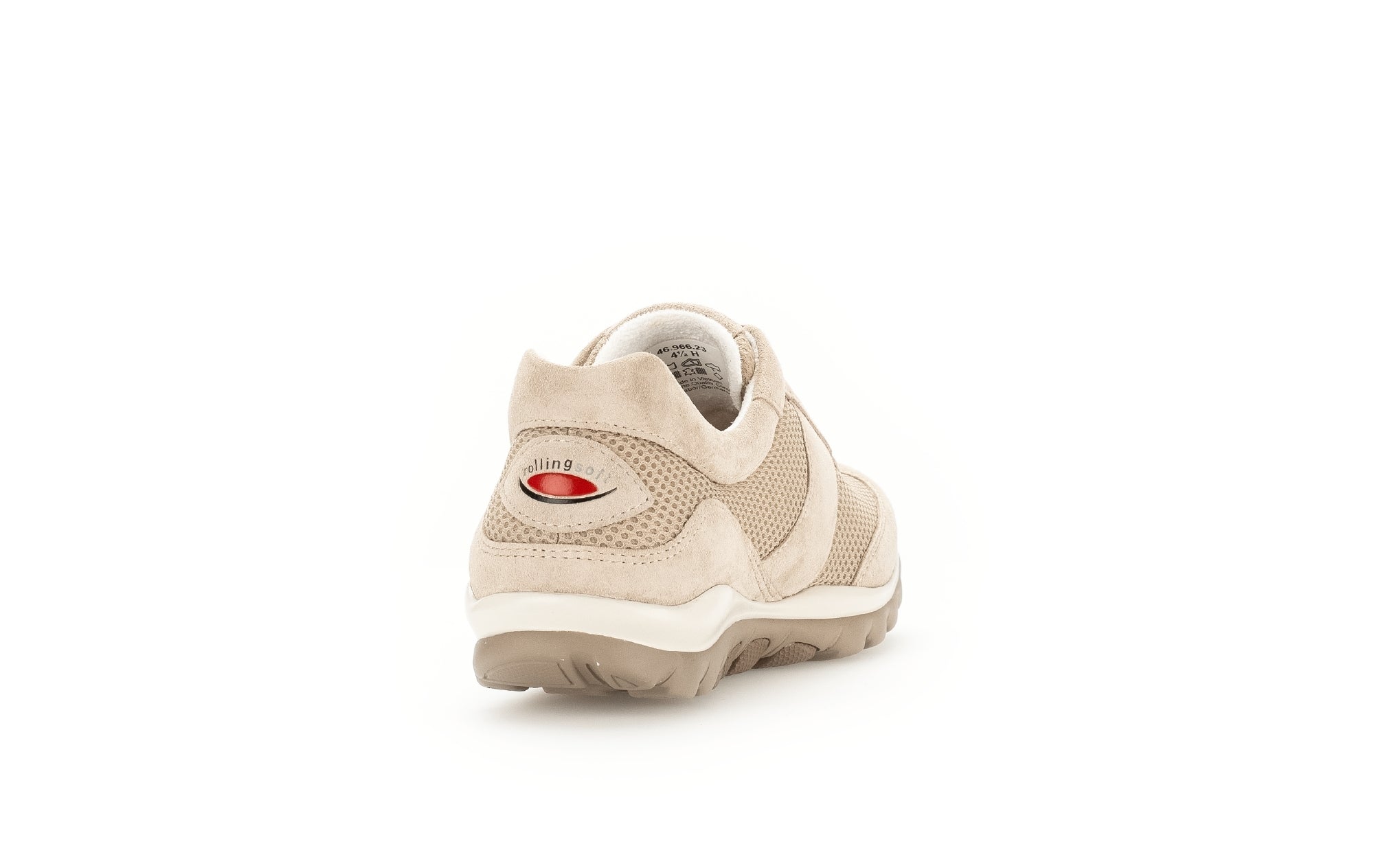 '66.966.23' geperforeerde loopsneaker voor dames - beige