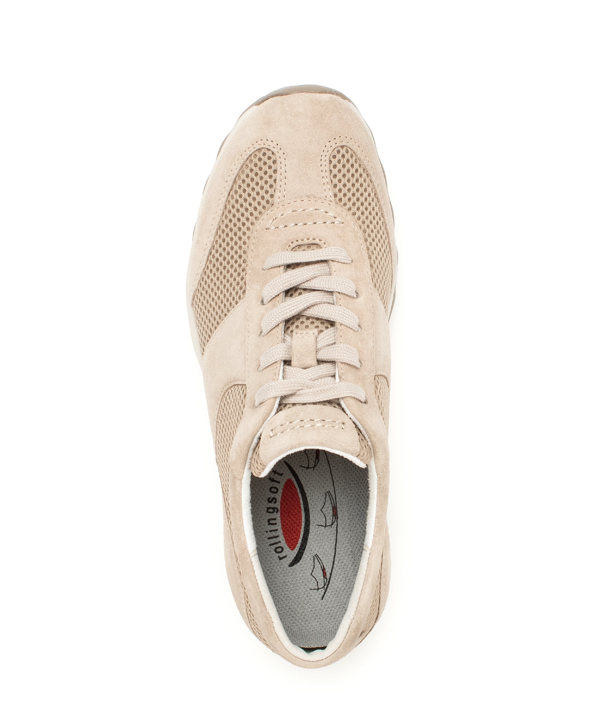 '66.966.23' geperforeerde loopsneaker voor dames - beige