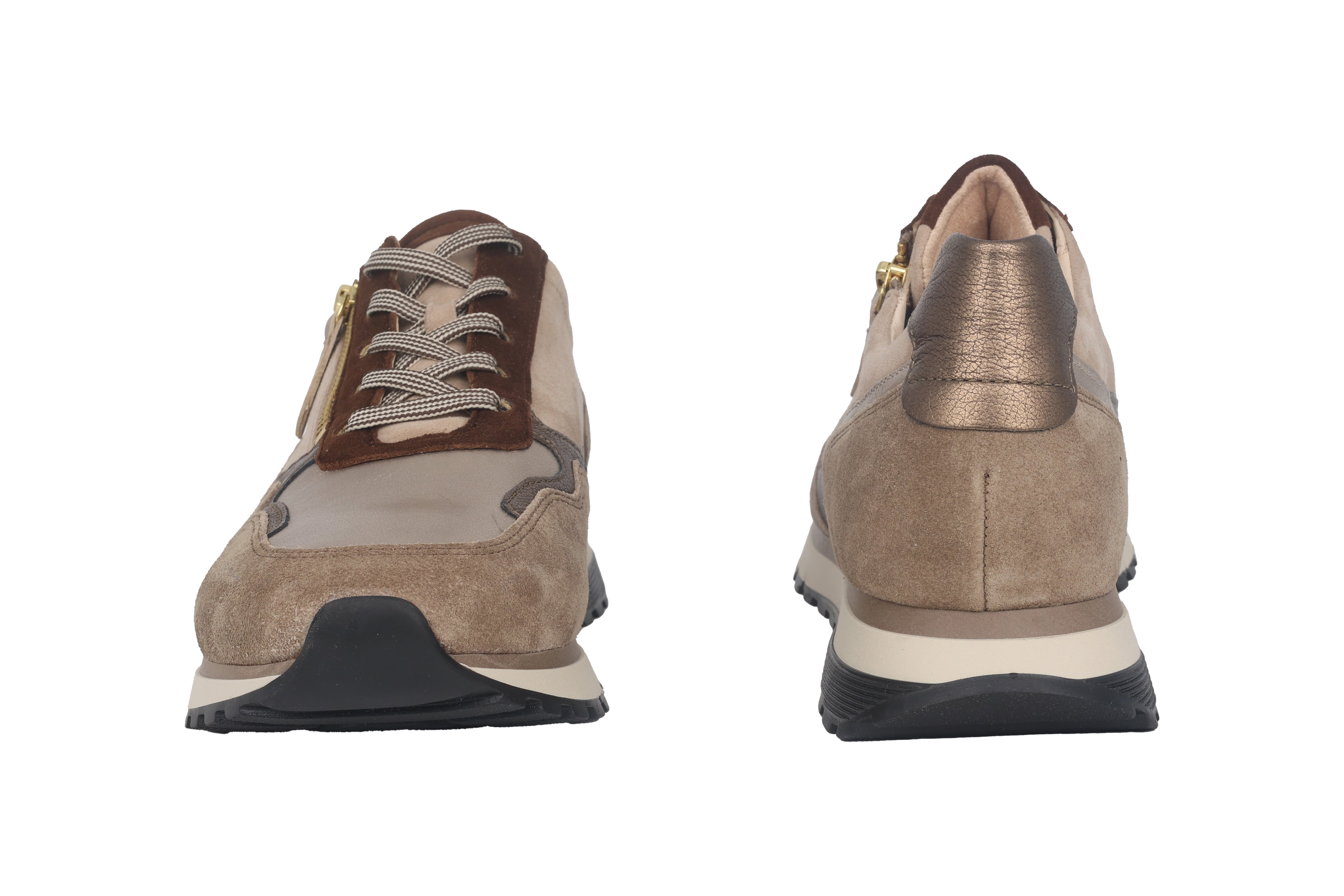 '56.378.82' sneaker à lacets coupe large (H) pour femme - Beige