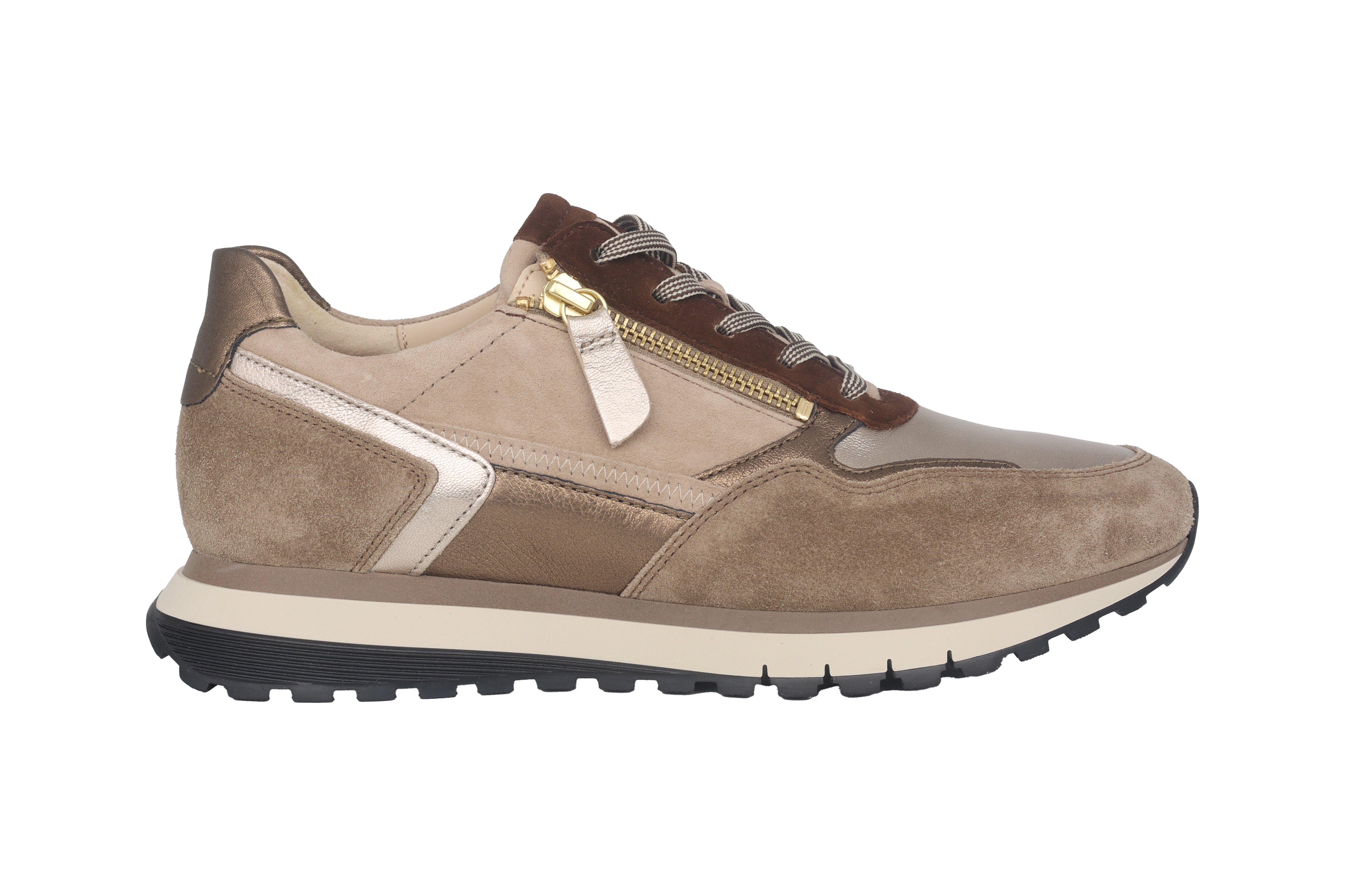 '56.378.82' sneaker à lacets coupe large (H) pour femme - Beige