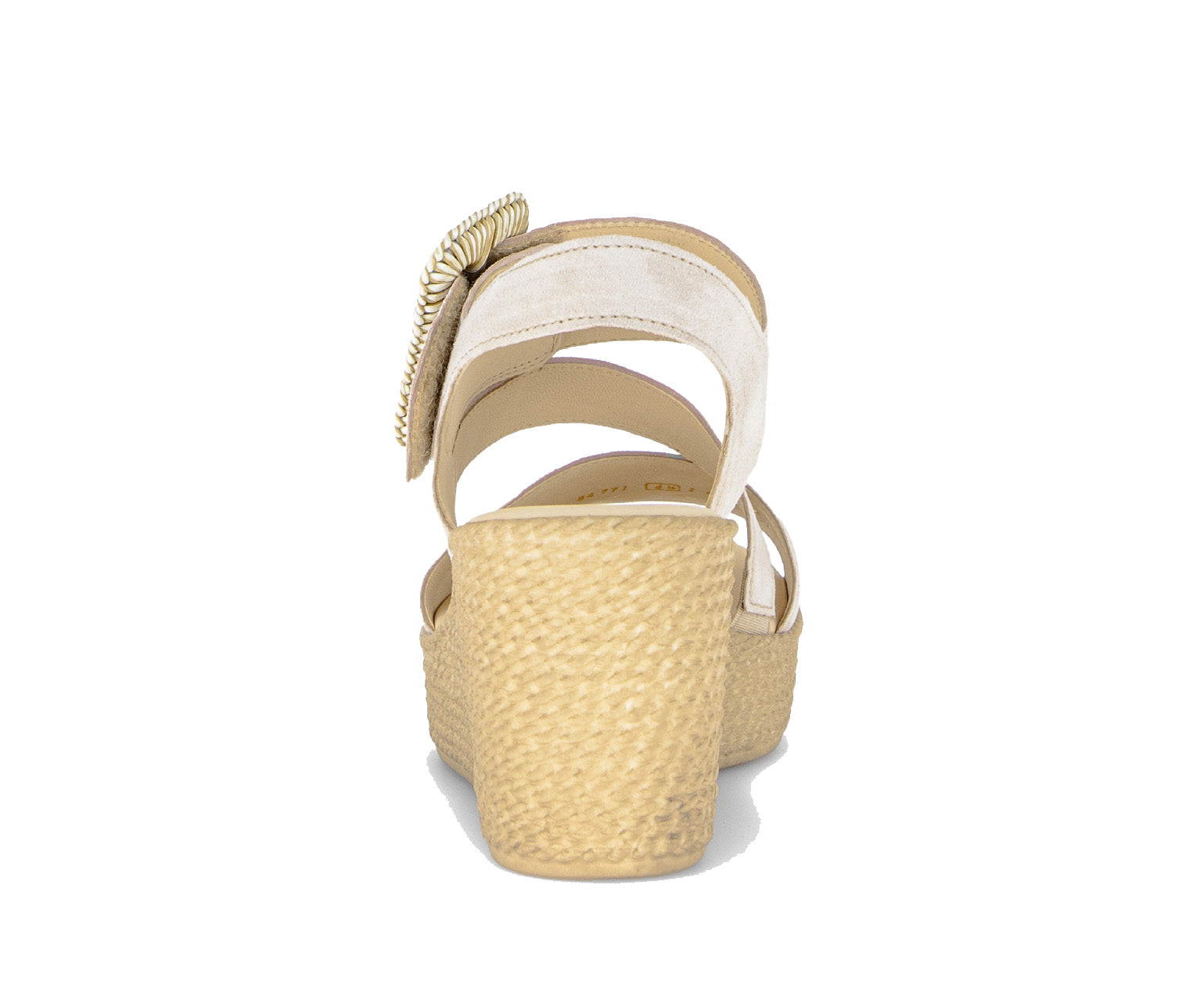 '84.771.12' sandalia con cuña para mujer - beige