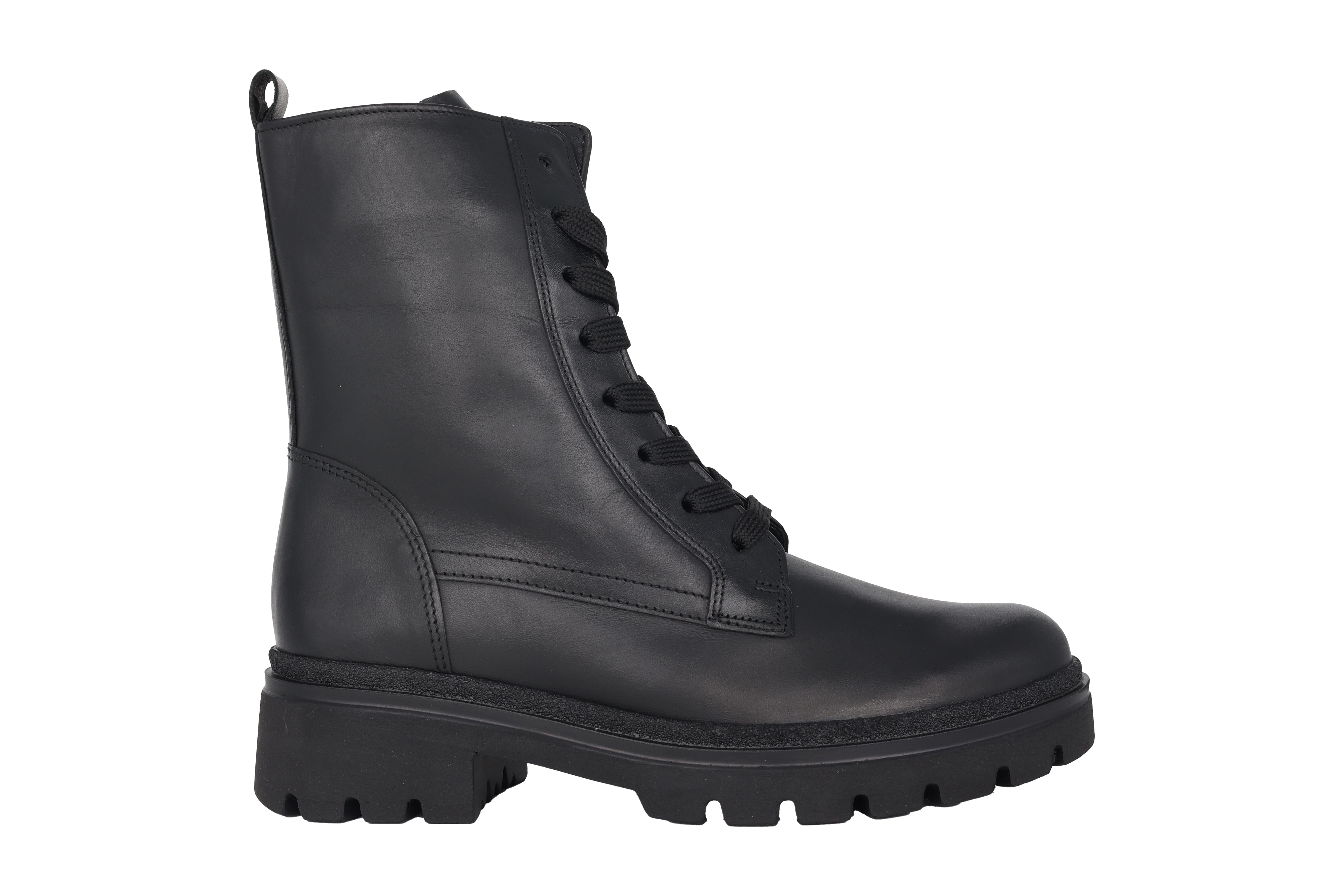 '52.745.57 bota de mujer con cordones y cremallera - Negro