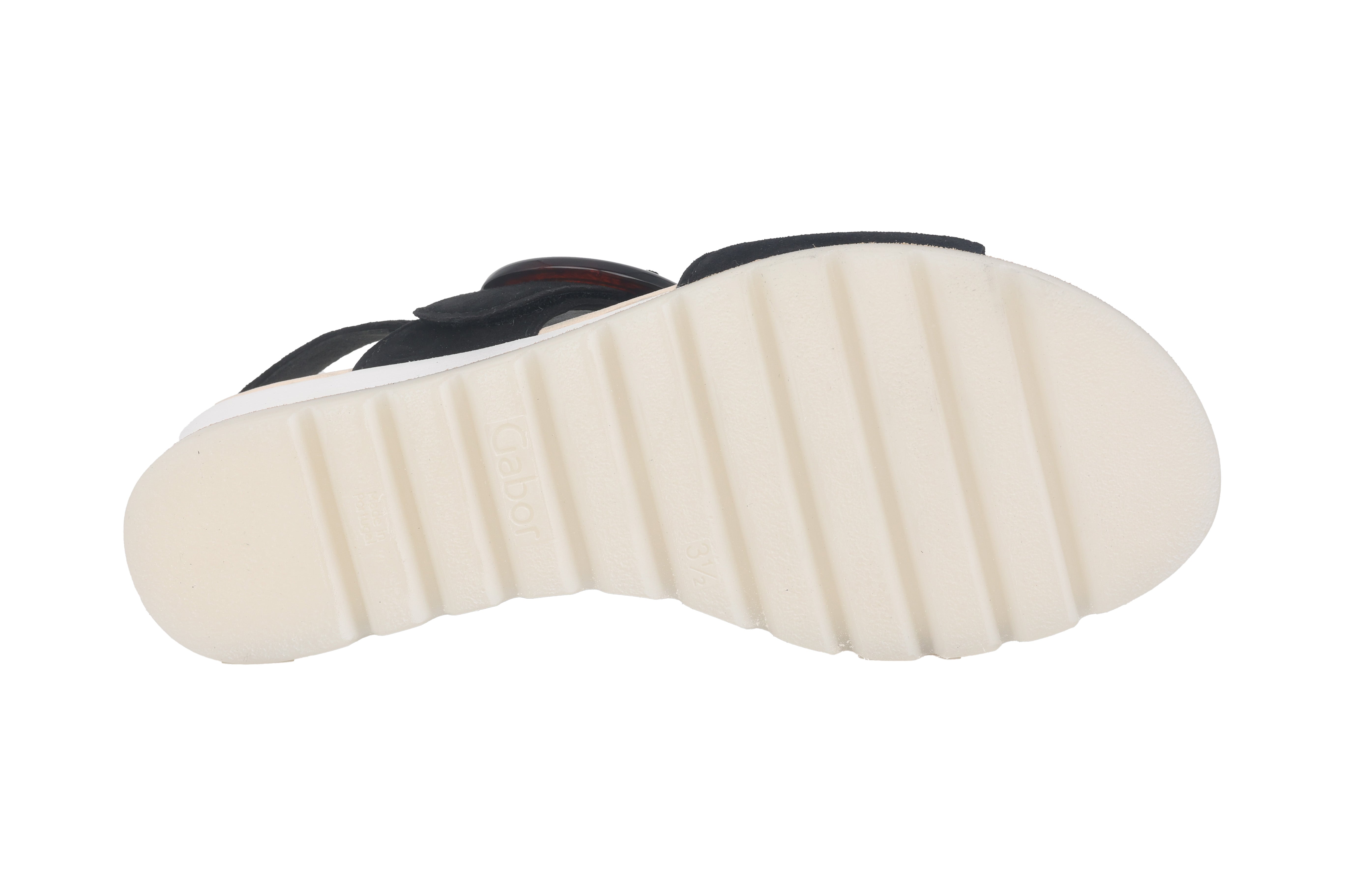 Sandale compensée pour femme '44.645.37' - Noir