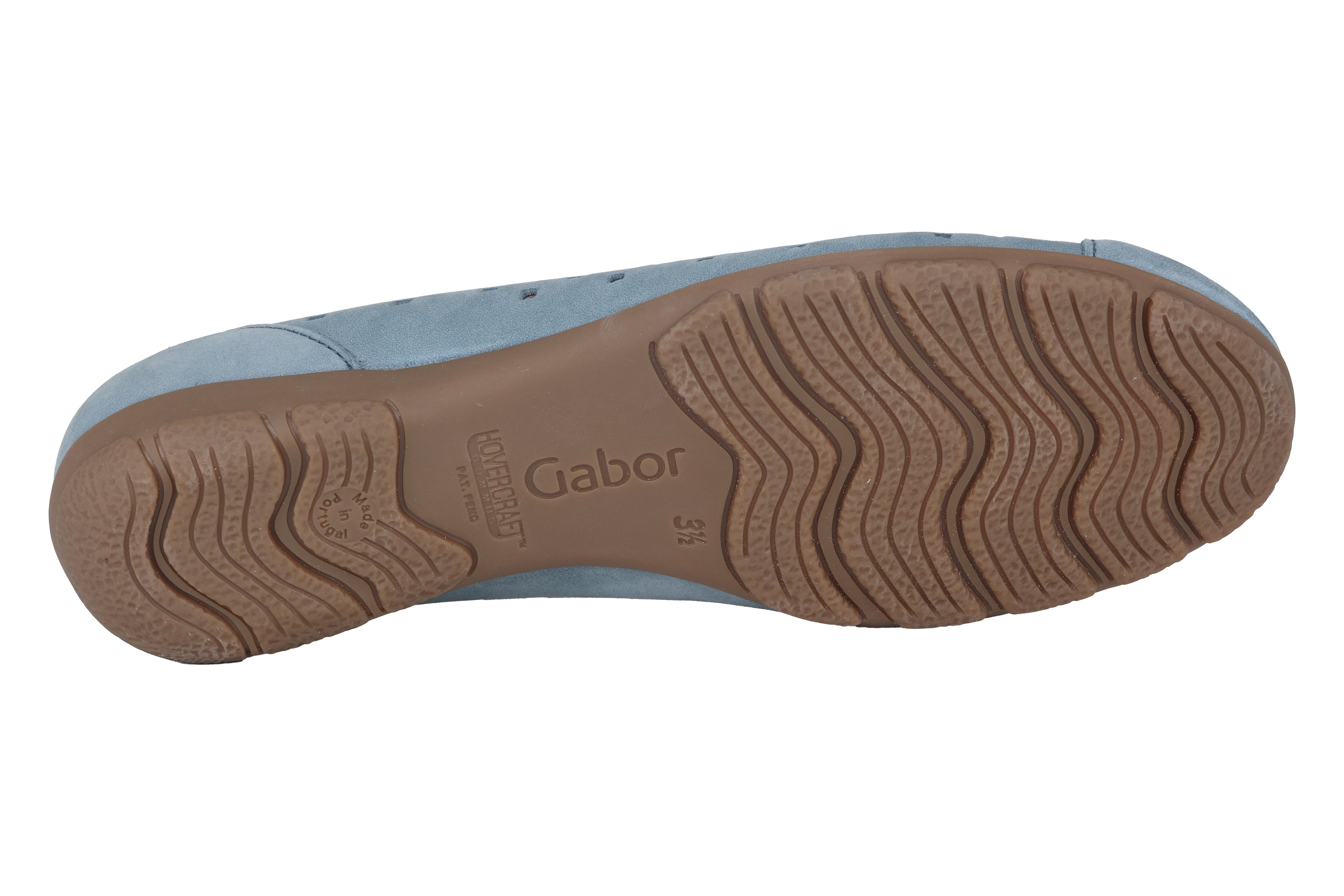 '64.169.10' women's perforated ballerina - blue