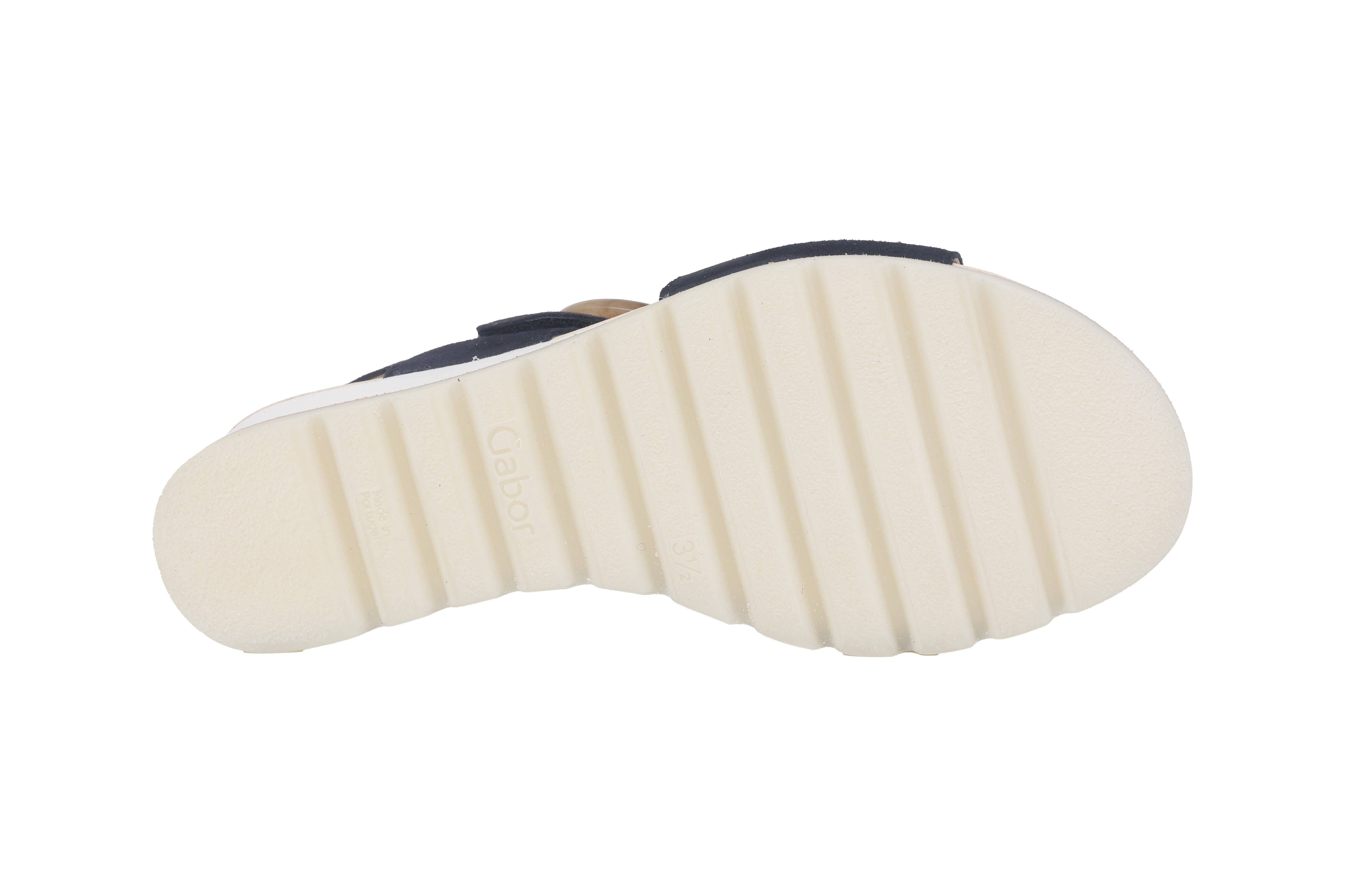 Damessandaal '44.645.16' met sleehak - Blauw